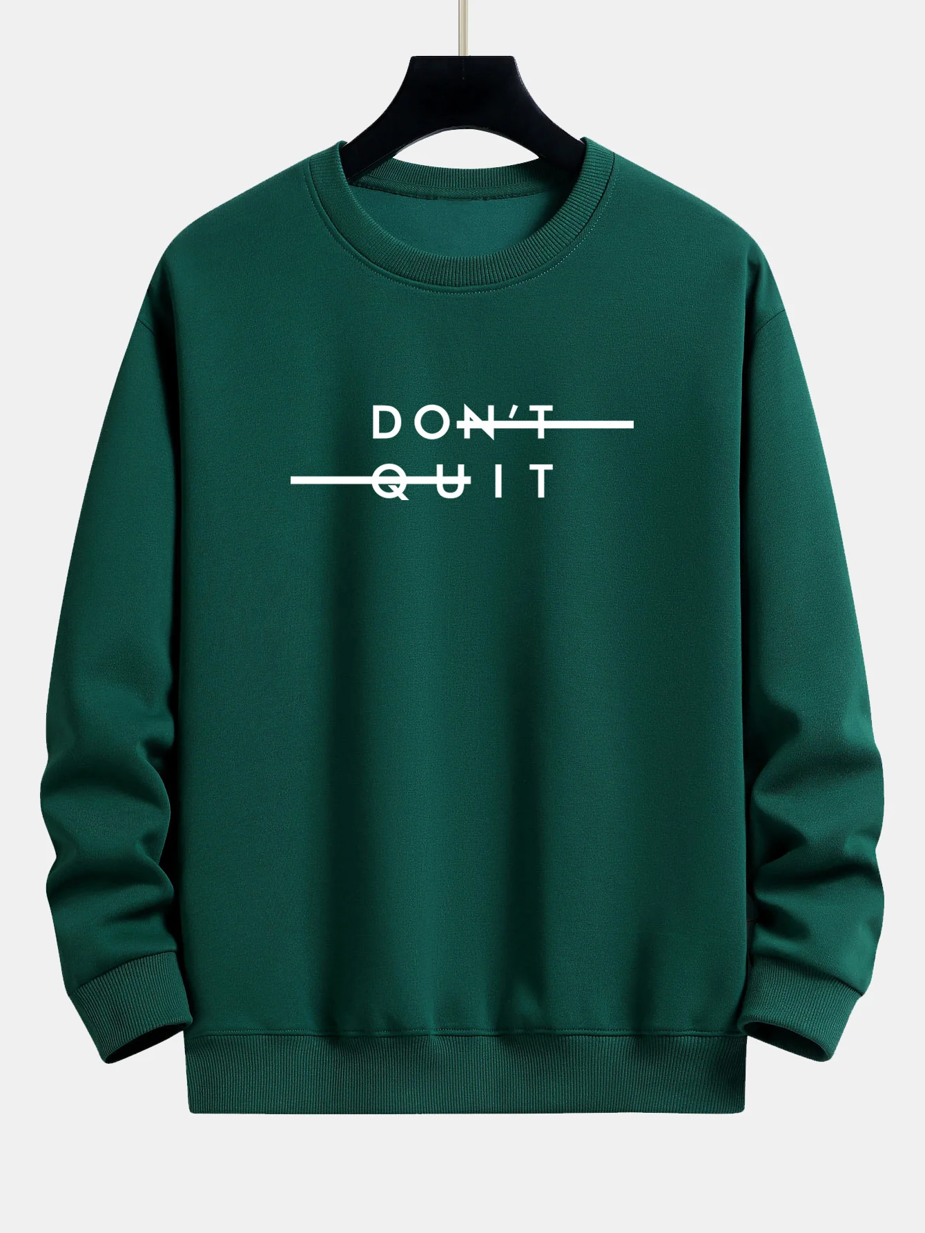 Gib nicht auf Druck Entspannt Passform Sweatshirt - Image 9