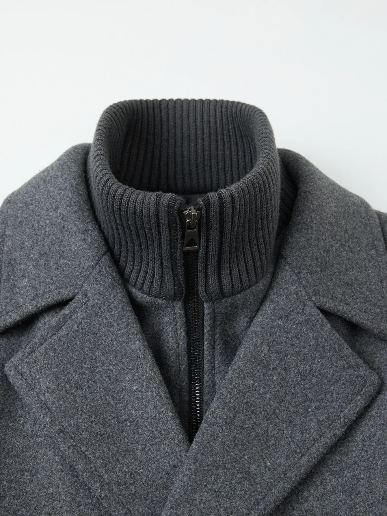 Double Breasted Wool Overcoat - Image 14