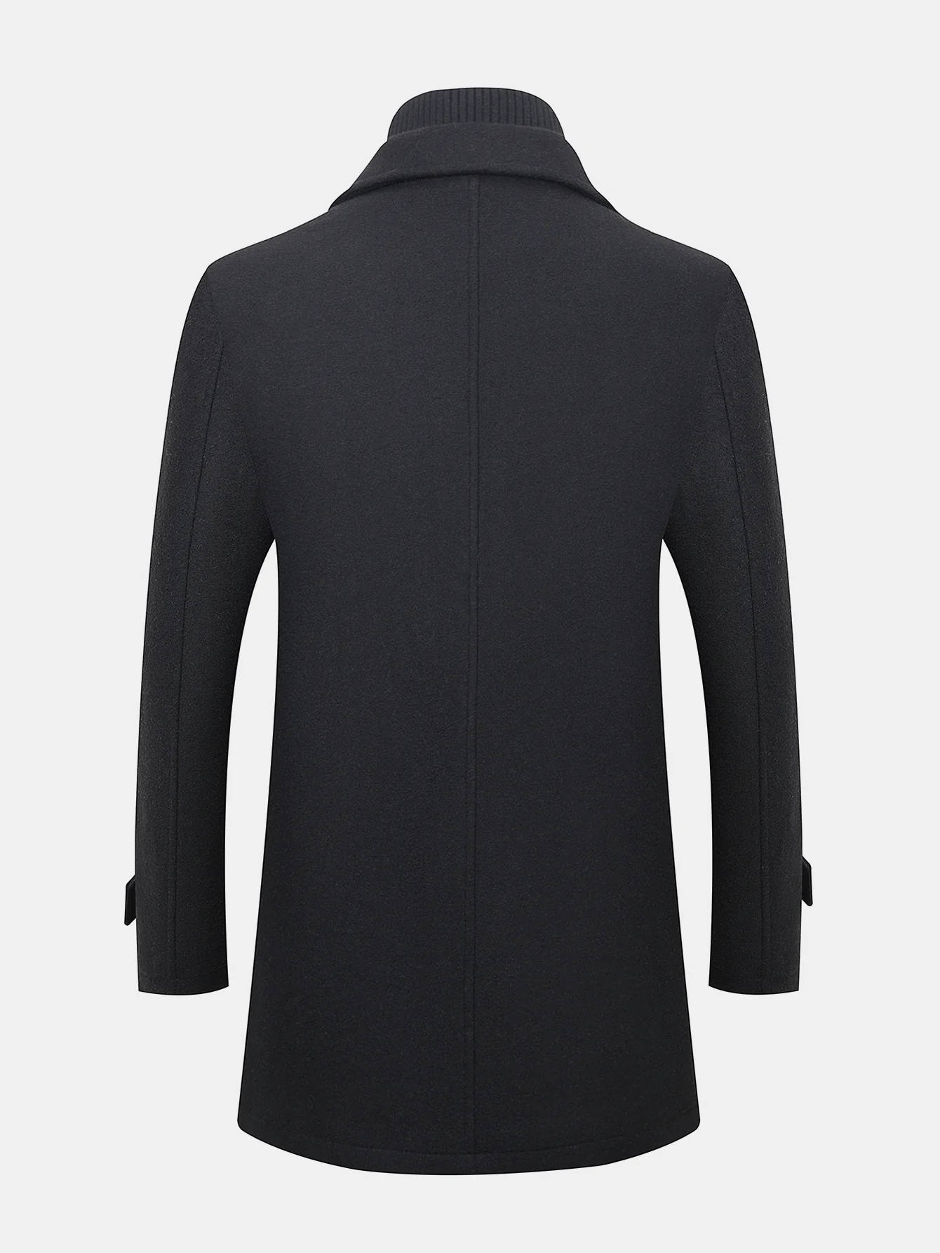 Double Breasted Wool Overcoat - Image 3