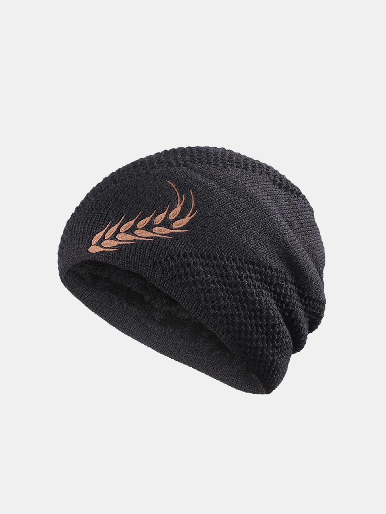 Double-Layer Thick Winter Knit Beanie Hat Skull Cap For Men And Women - Image 2