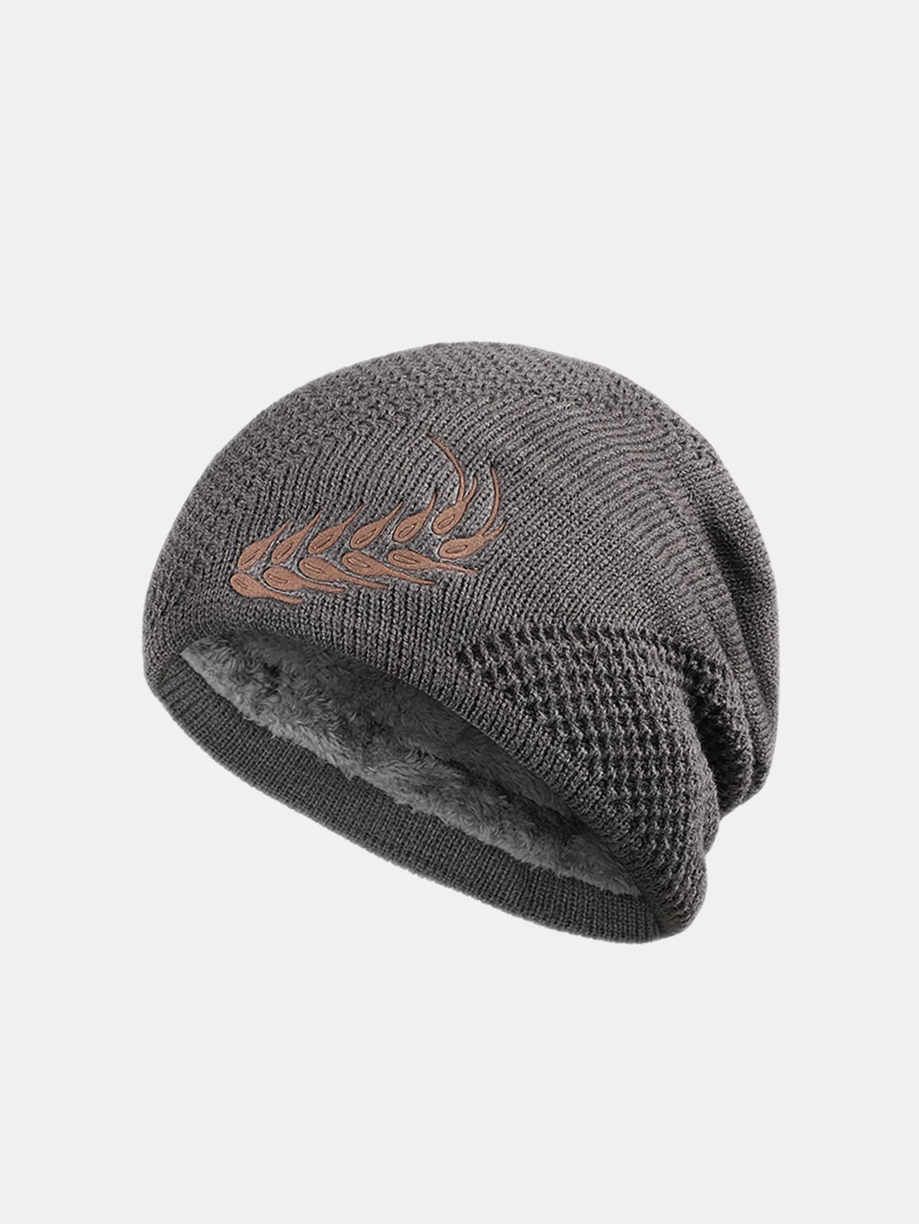 Double-Layer Thick Winter Knit Beanie Hat Skull Cap For Men And Women - Image 3