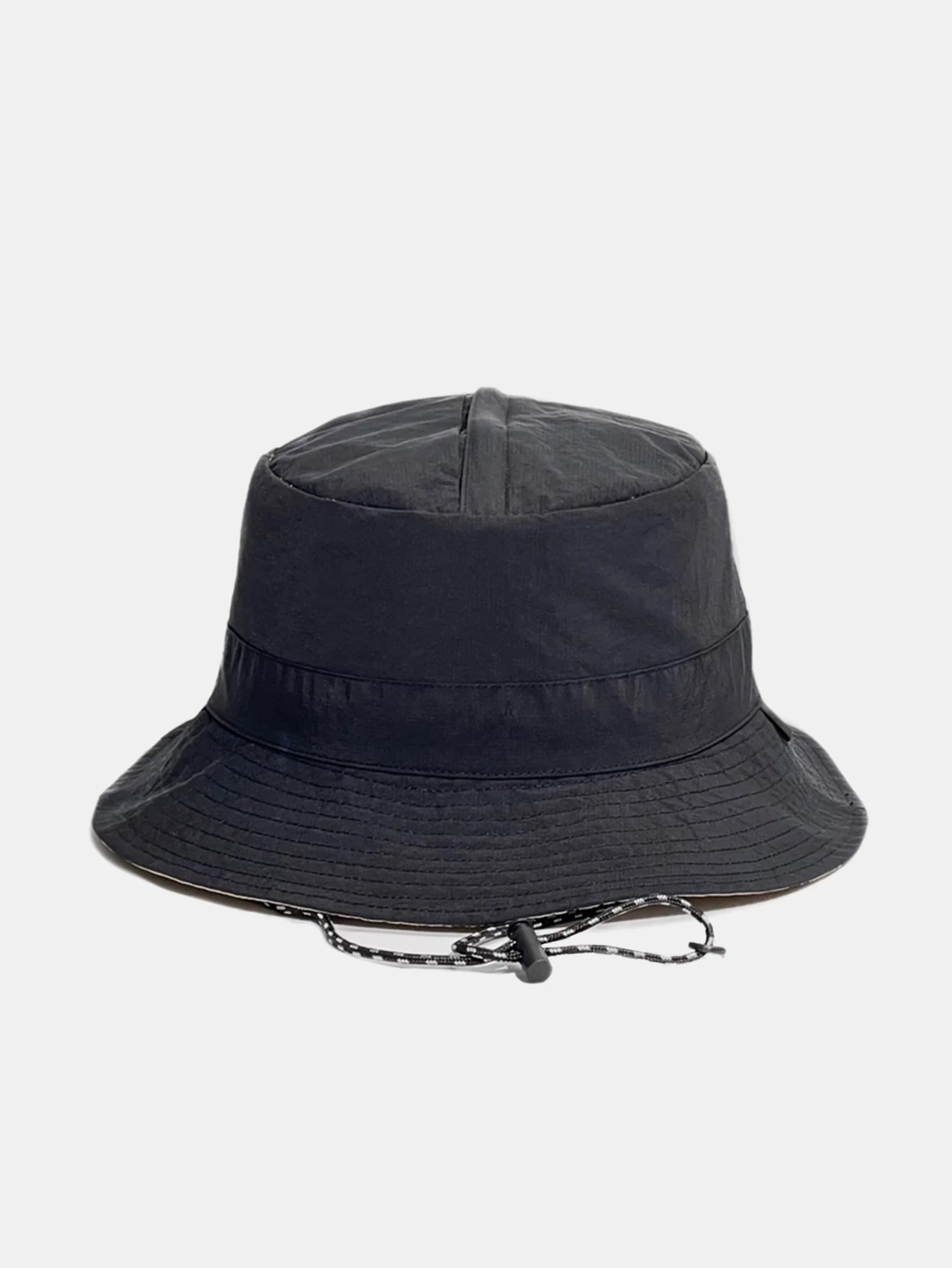Doppelseitige wendbare Bucket Hat mit Kinnriemen - Image 3