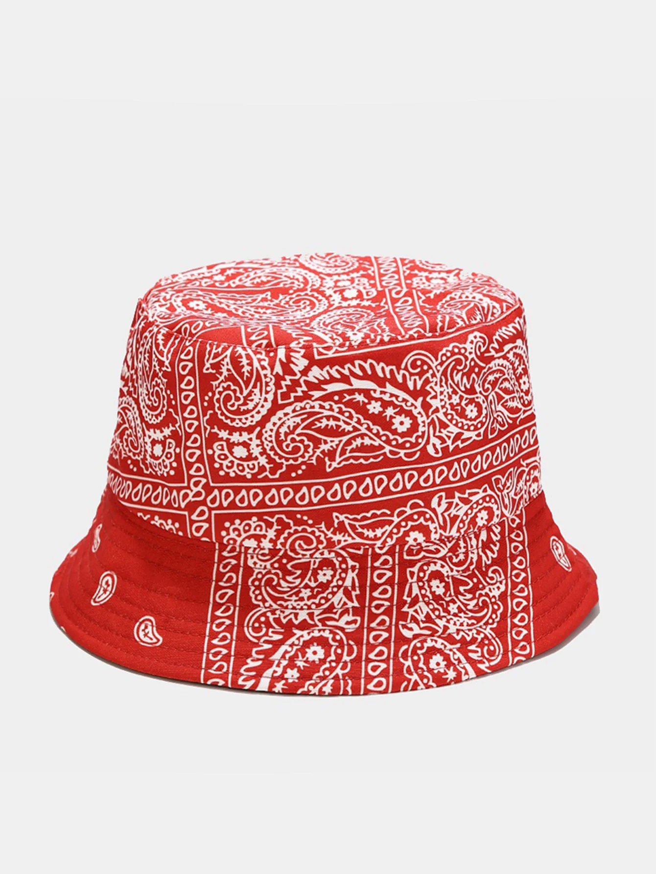 Doppelseitiger Wendbarer Paisley-Print Bucket Hat - Image 3