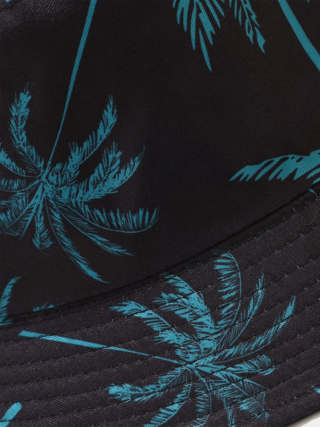 Doppelseitiger wendbarer Palmenmuster Bucket Hat - Image 9