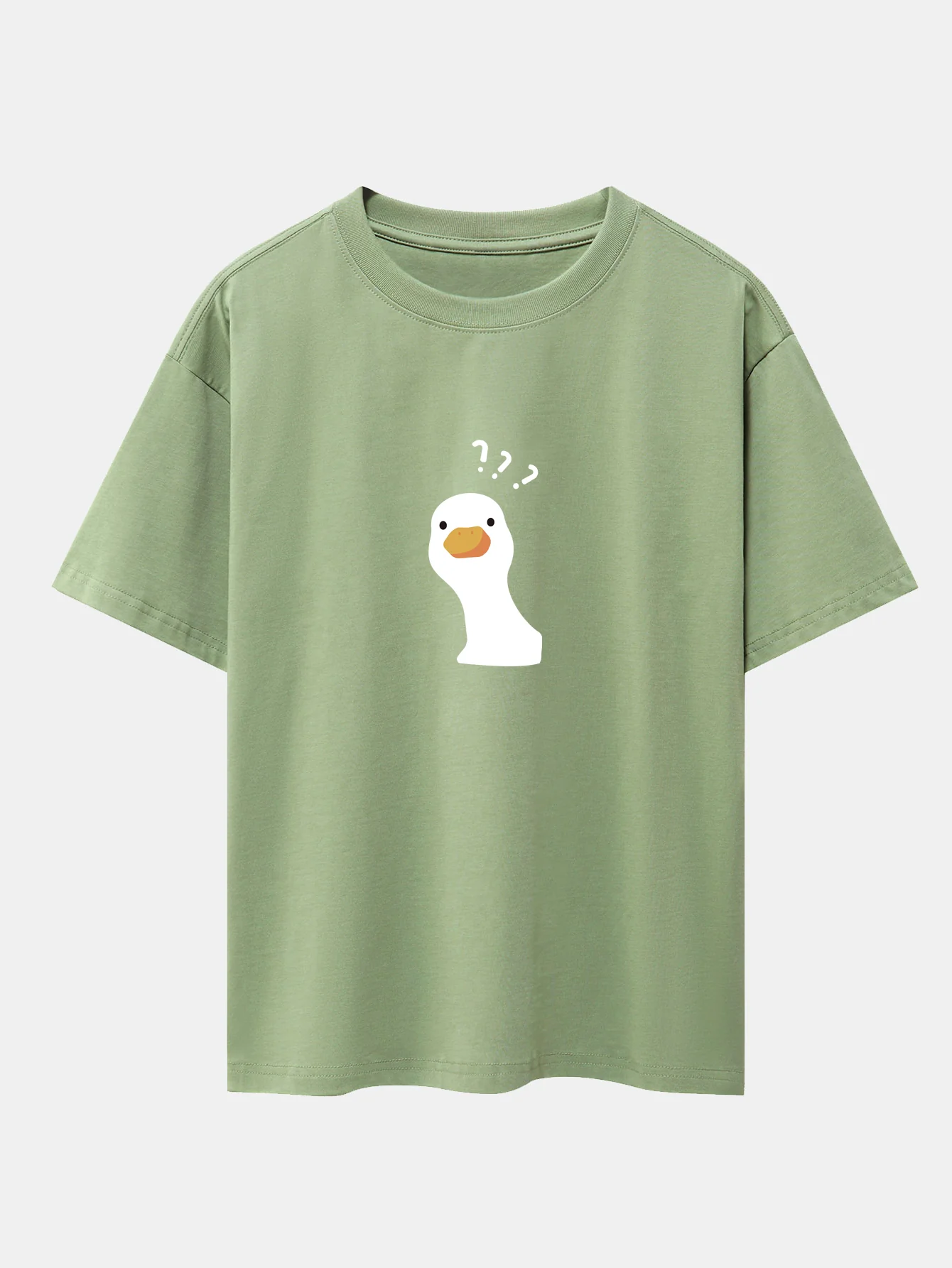 Zweifelhafte Gans Print Drop-Shoulder Oversize T-Shirt - Image 10