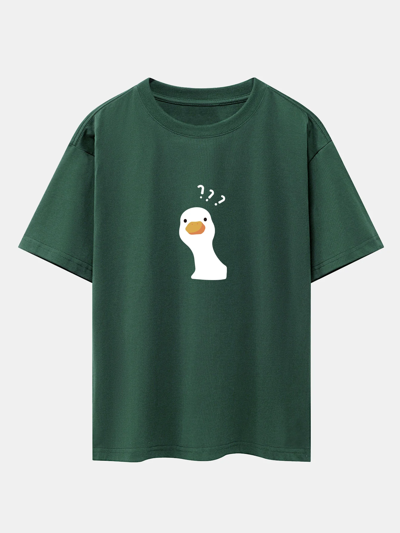 Zweifelhafte Gans Print Drop-Shoulder Oversize T-Shirt - Image 11