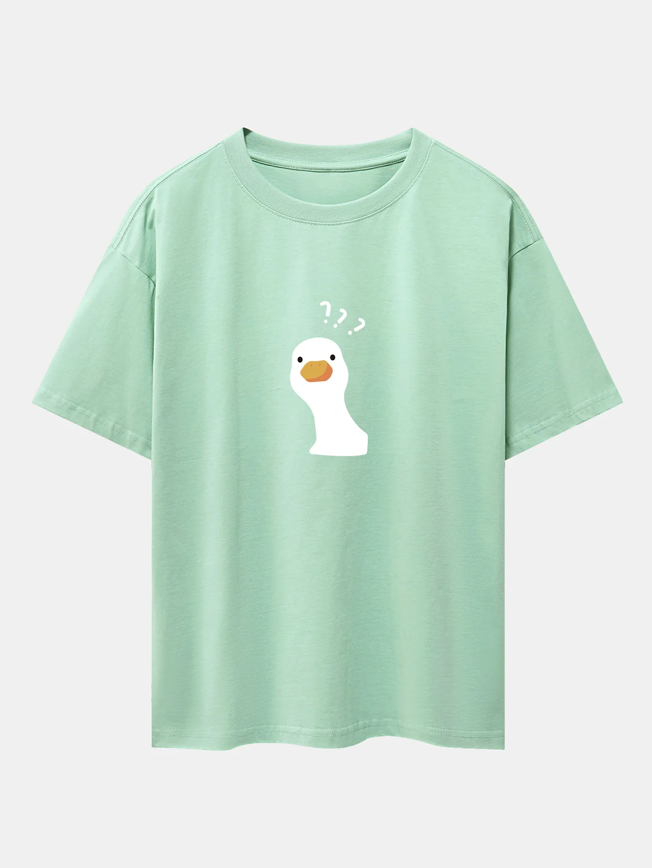Zweifelhafte Gans Print Drop-Shoulder Oversize T-Shirt - Image 13