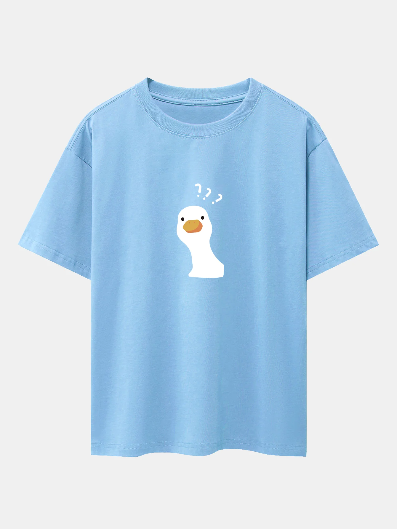 Zweifelhafte Gans Print Drop-Shoulder Oversize T-Shirt - Image 4