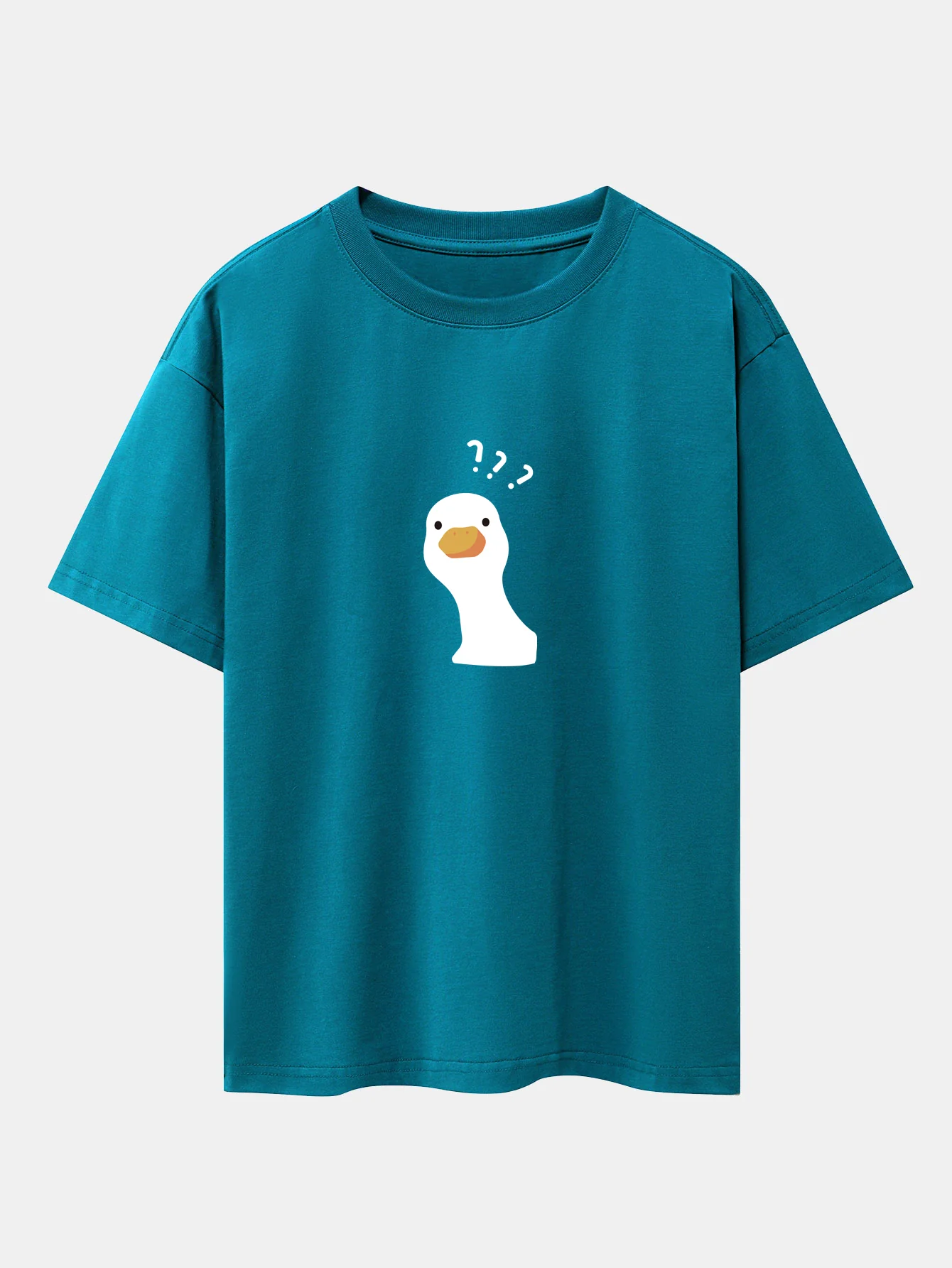 Zweifelhafte Gans Print Drop-Shoulder Oversize T-Shirt - Image 6