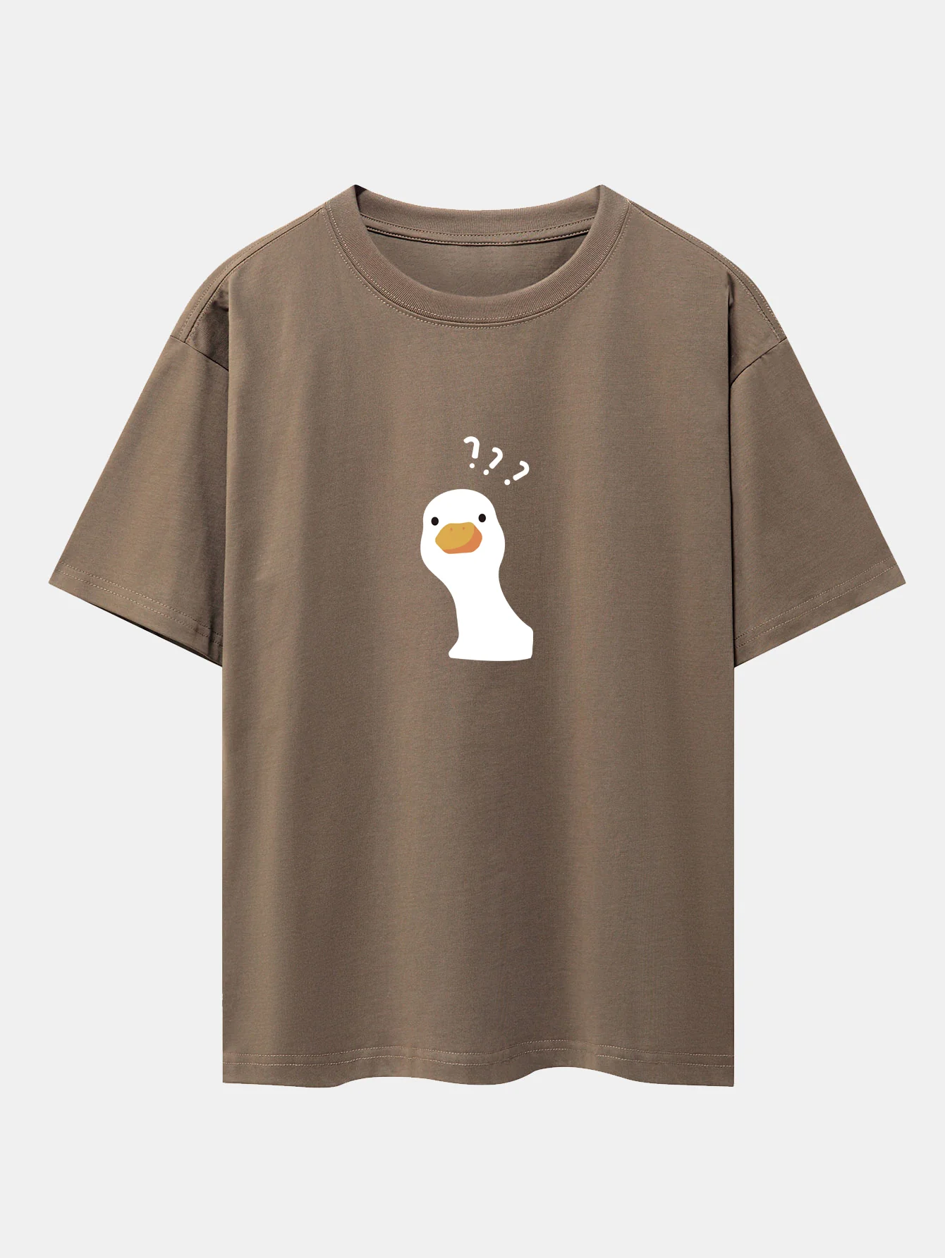 Zweifelhafte Gans Print Drop-Shoulder Oversize T-Shirt - Image 7