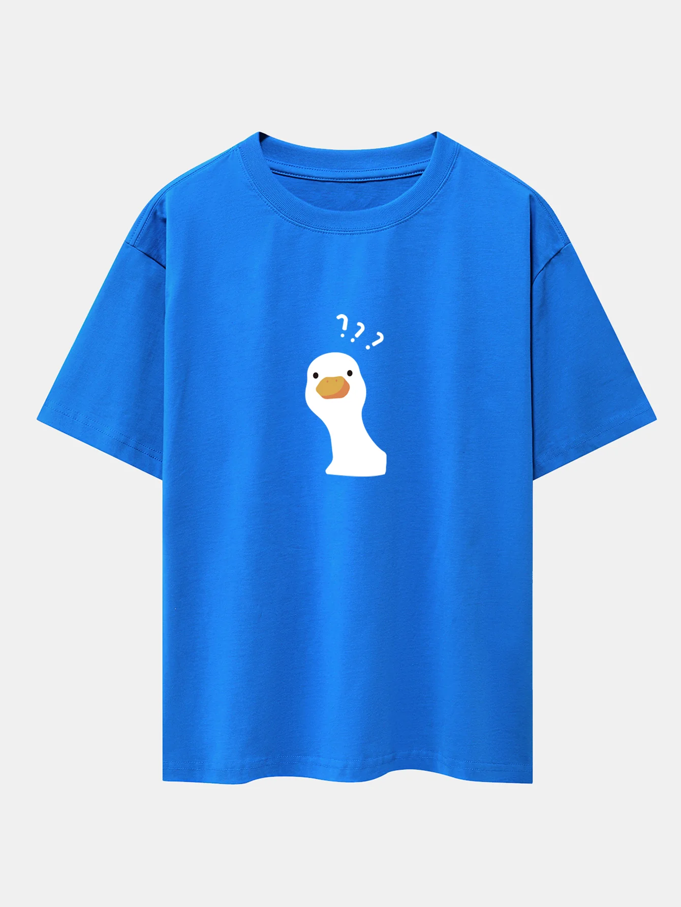 Zweifelhafte Gans Print Drop-Shoulder Oversize T-Shirt - Image 9