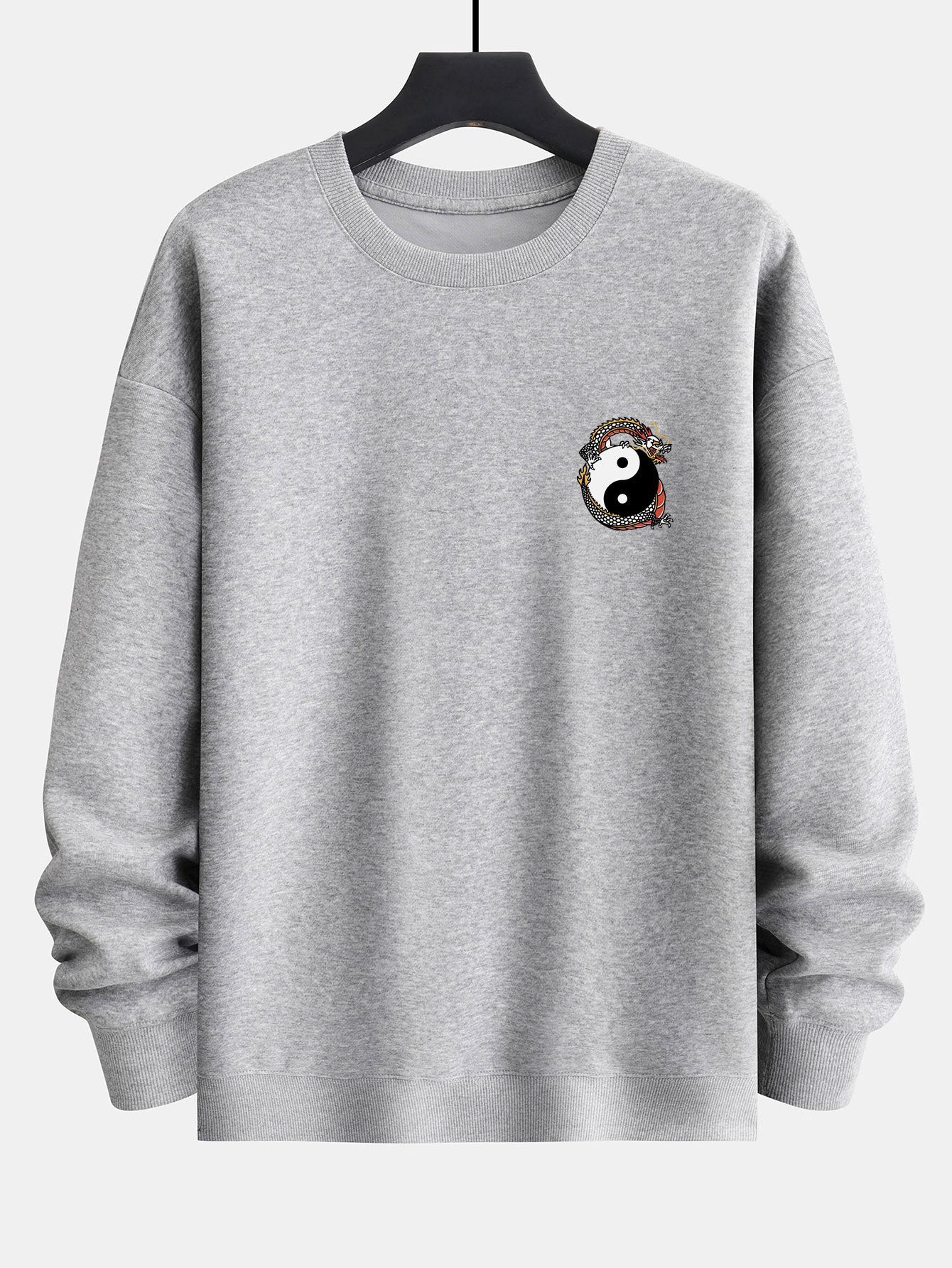 Drachen Slogan Rückenprint Relaxed Fit Sweatshirt - Image 8