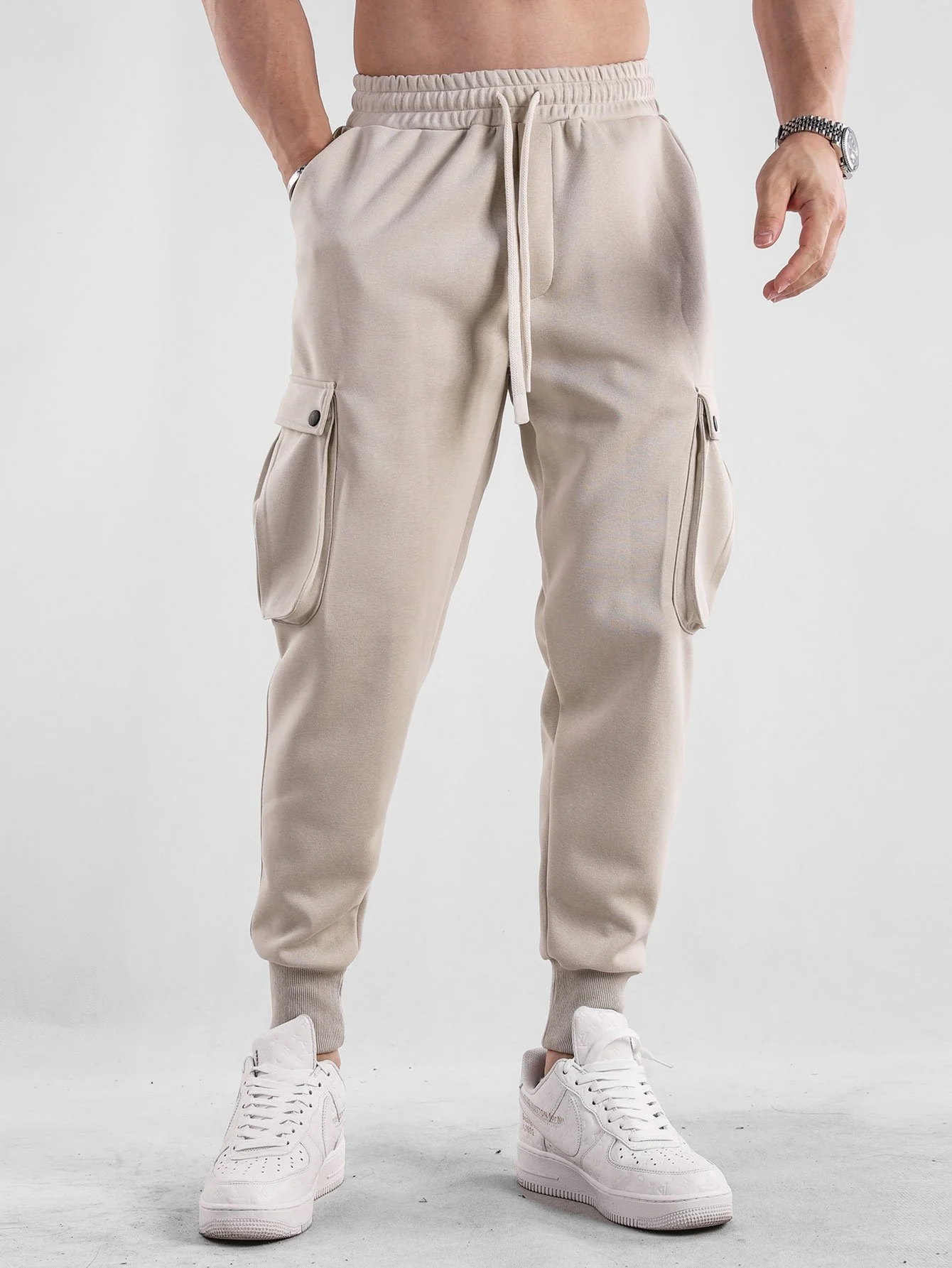 Kordelzug Cargo Jogger-Hosen