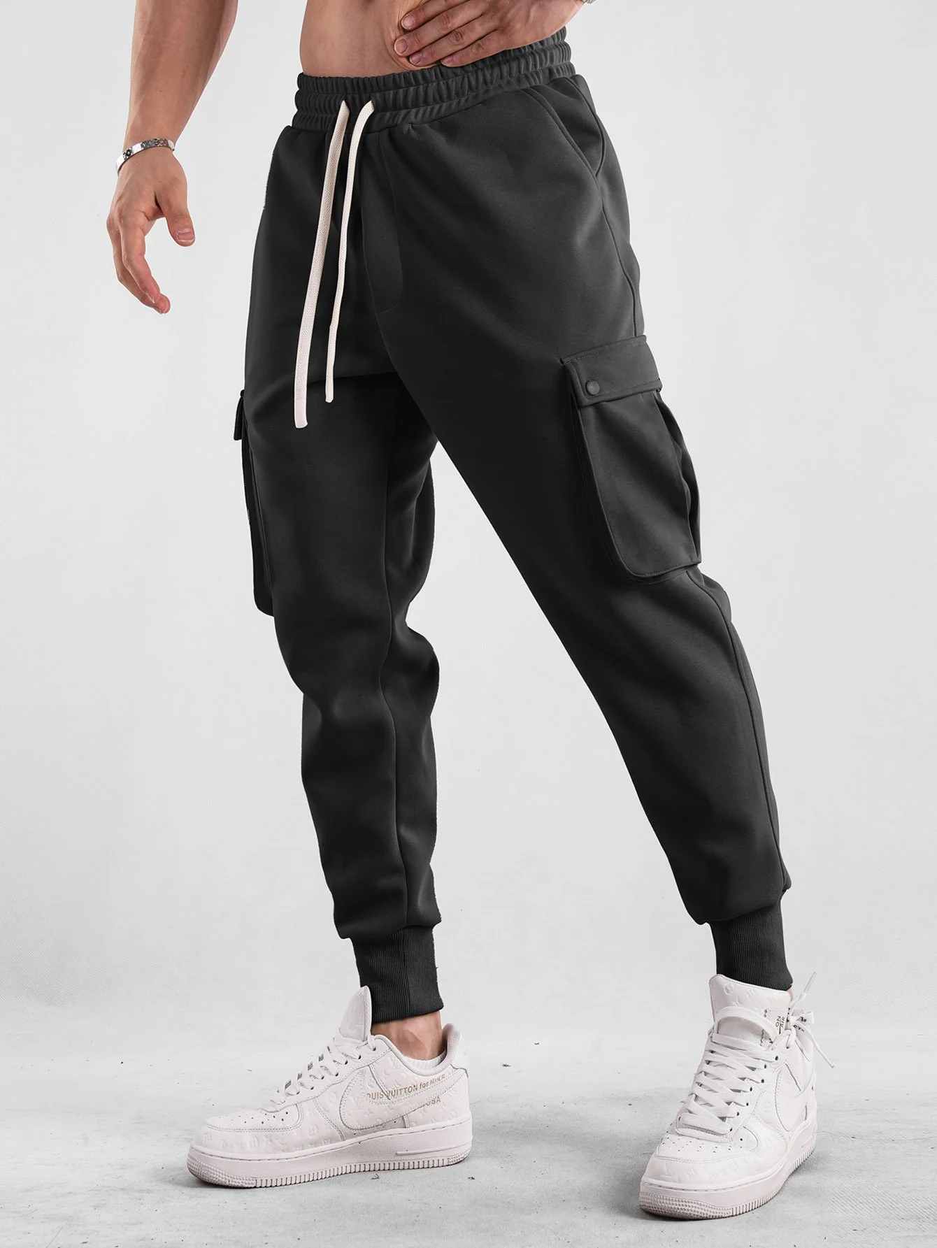 Kordelzug Cargo Jogger-Hosen - Image 4