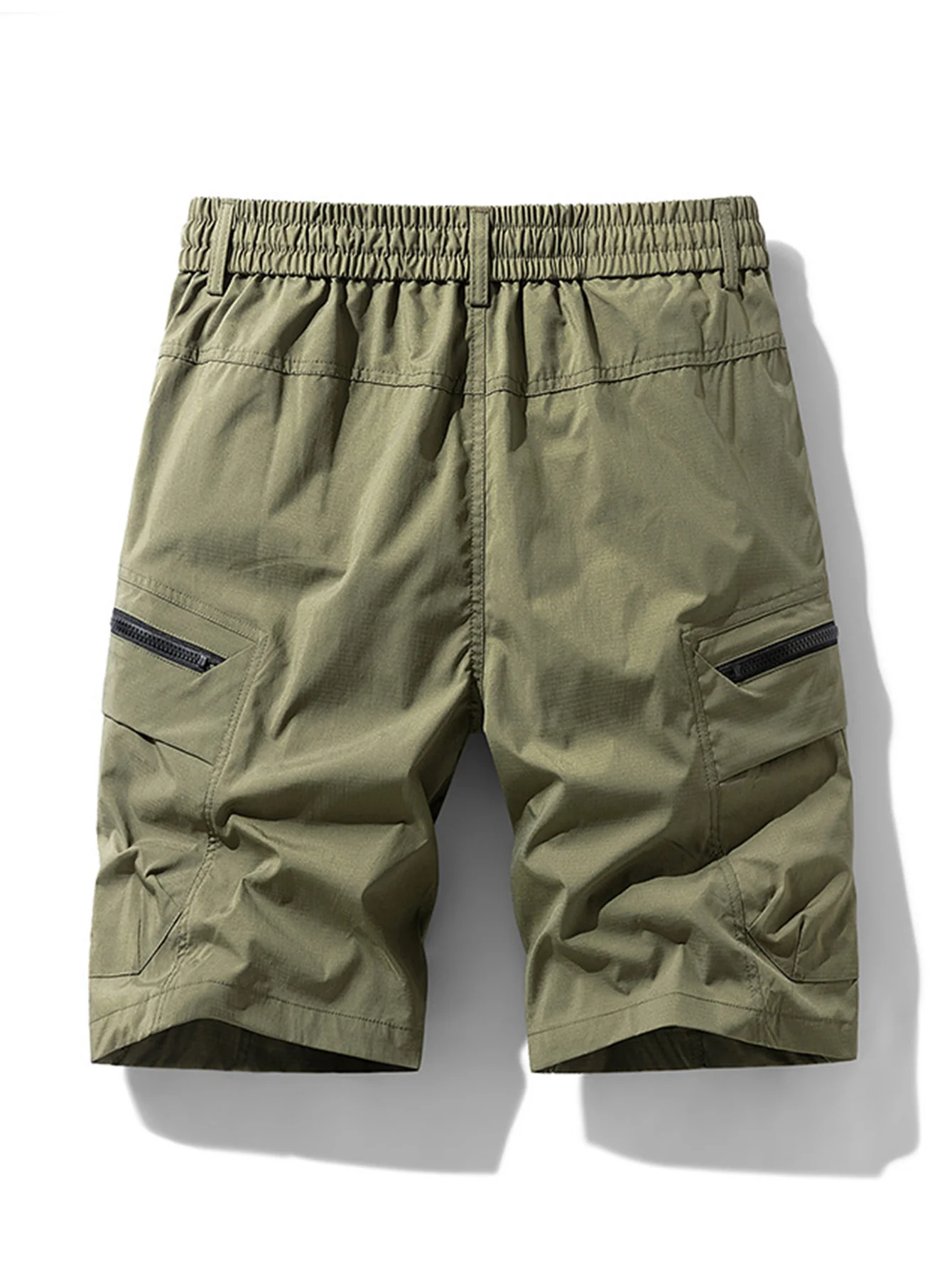 Drawstring Nylon Cargo Shorts - Image 2