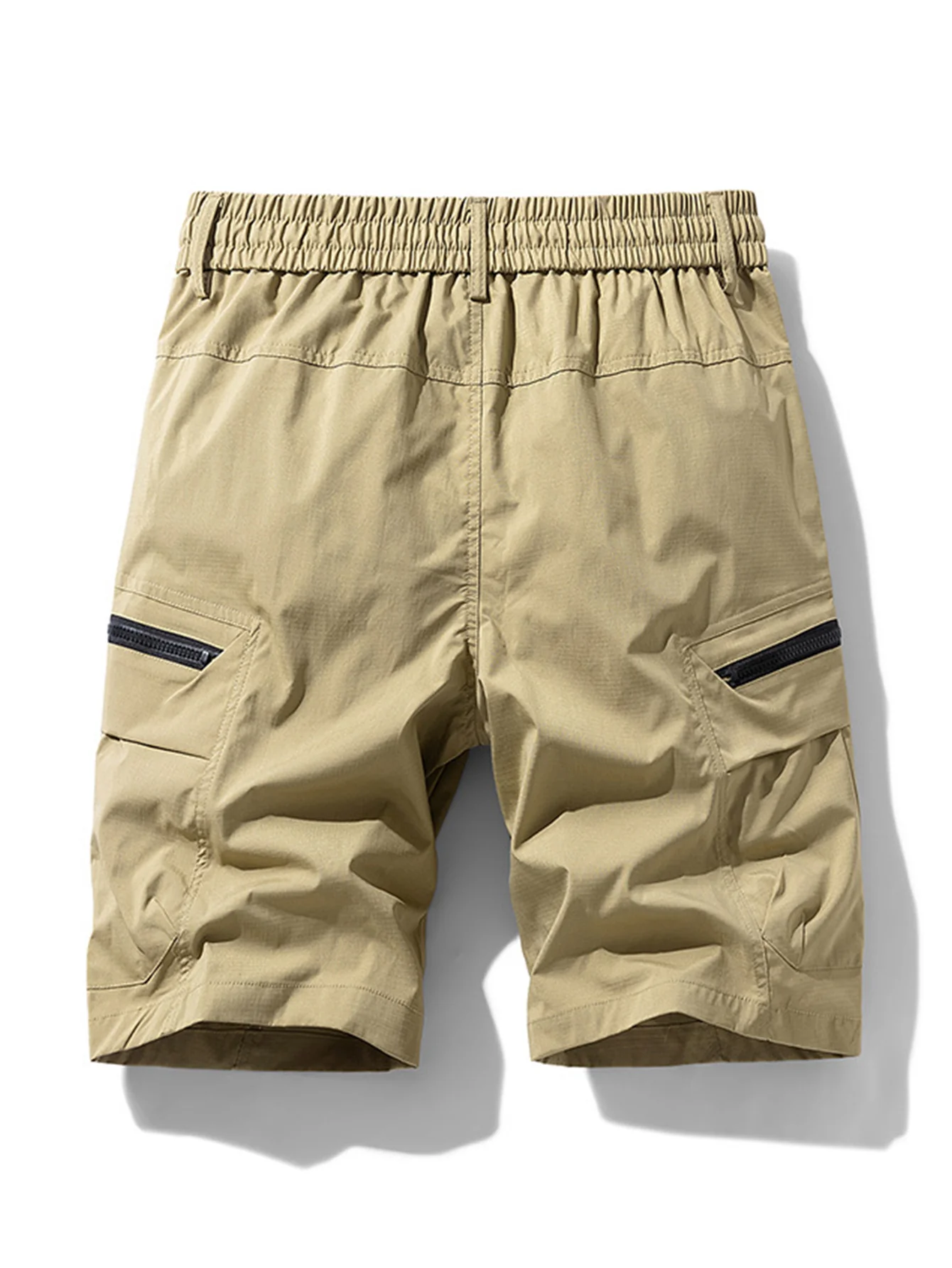 Drawstring Nylon Cargo Shorts - Image 4