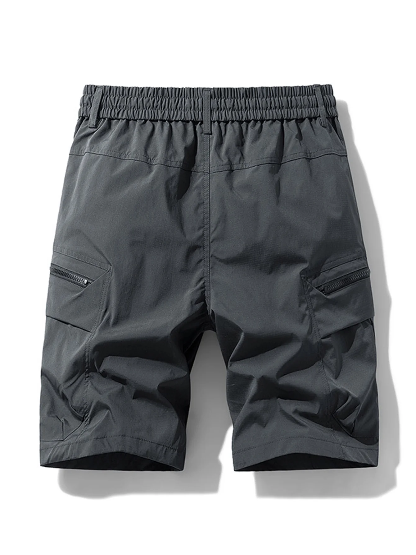 Drawstring Nylon Cargo Shorts - Image 8