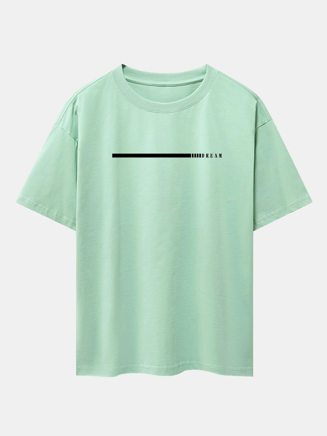 Dream Slogan Print Drop Shoulder Oversize T-Shirt - Image 10