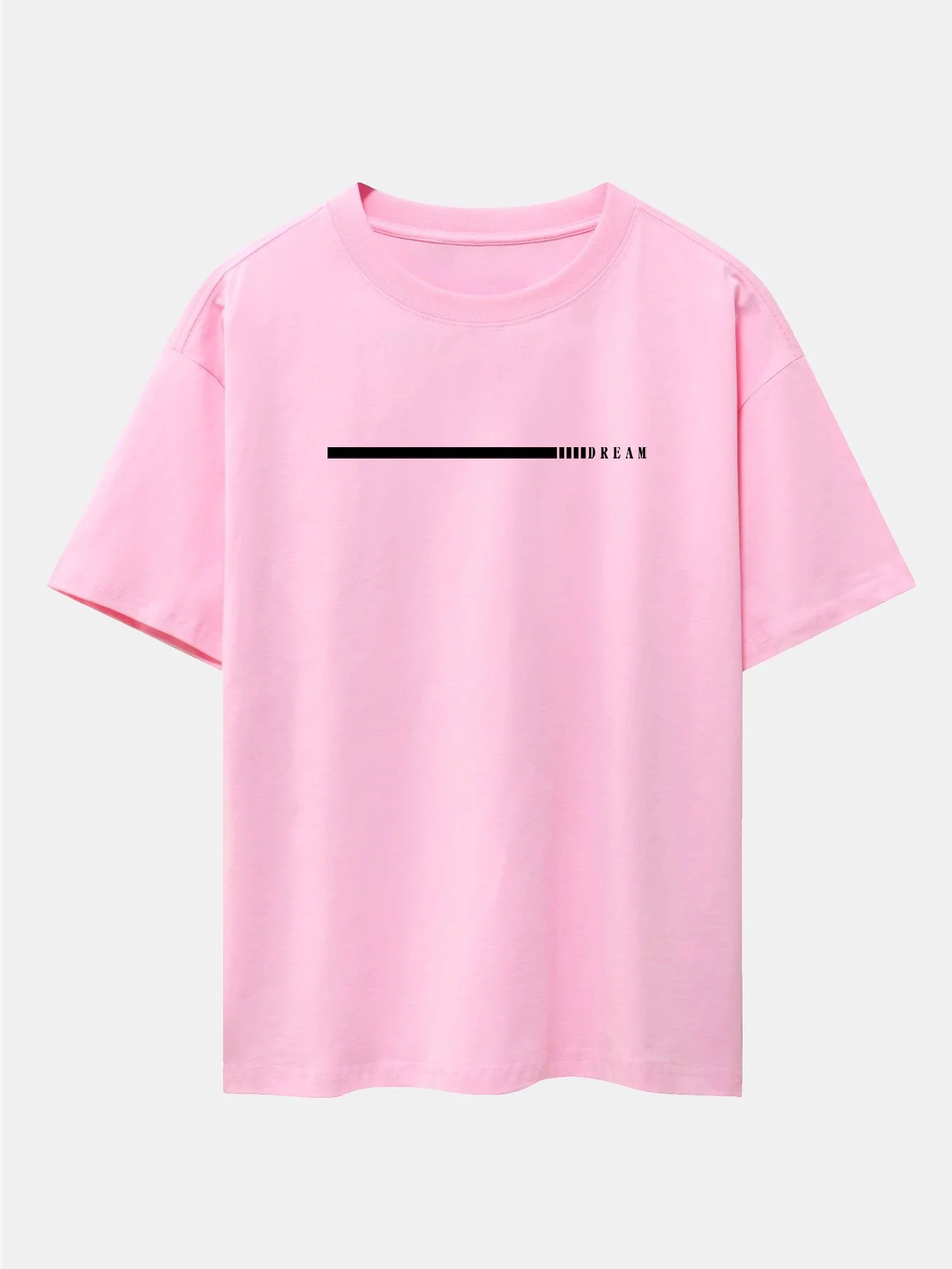 Dream Slogan Print Drop Shoulder Oversize T-Shirt - Image 12