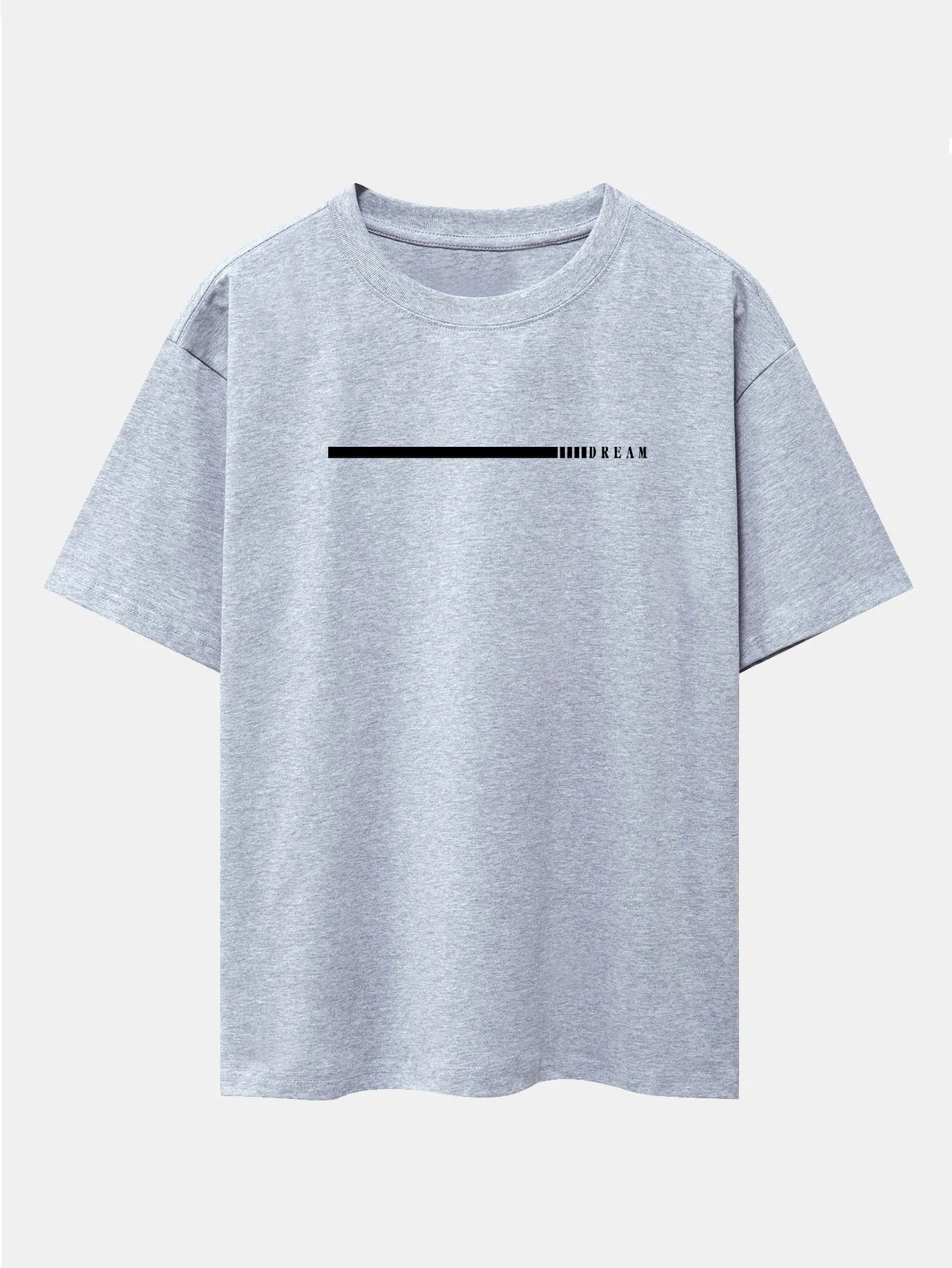 Dream Slogan Print Drop Shoulder Oversize T-Shirt - Image 13
