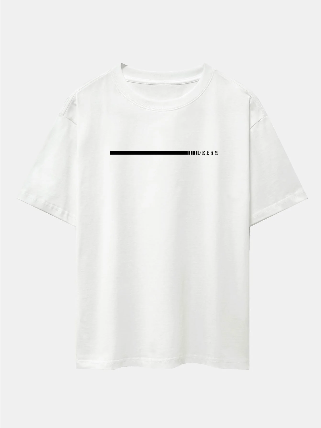 Dream Slogan Print Drop Shoulder Oversize T-Shirt - Image 2