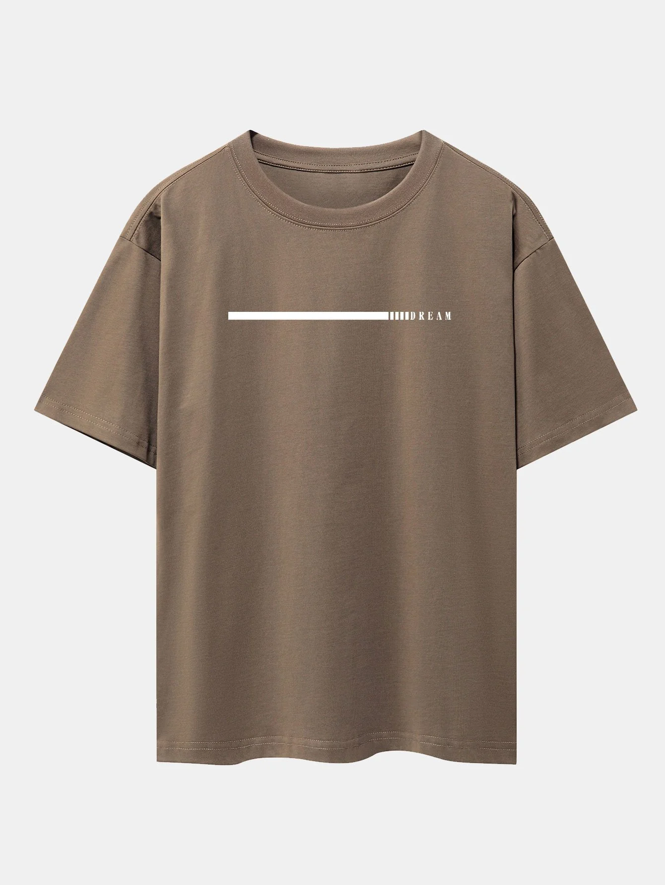 Dream Slogan Print Drop Shoulder Oversize T-Shirt - Image 4