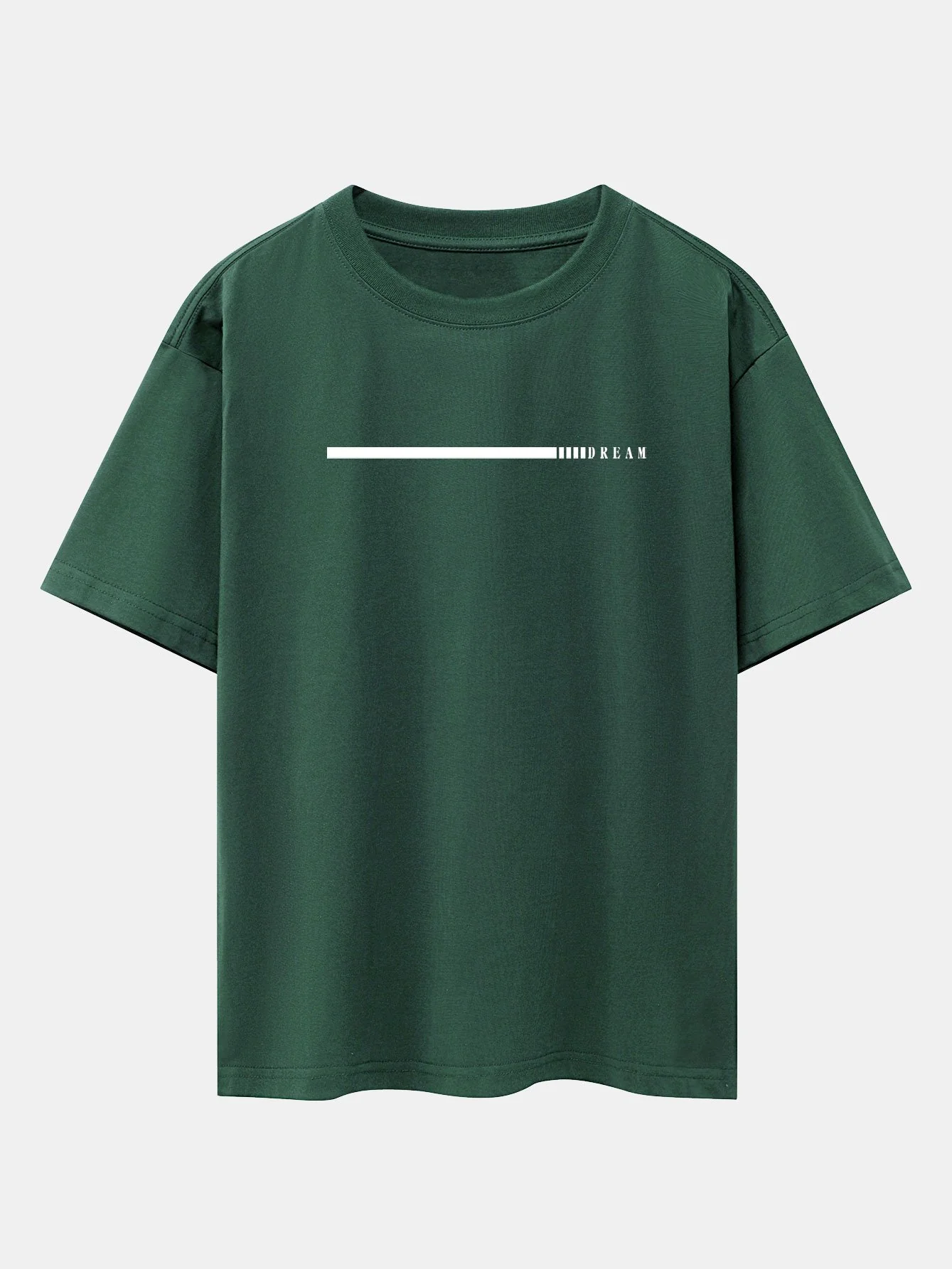 Dream Slogan Print Drop Shoulder Oversize T-Shirt - Image 7