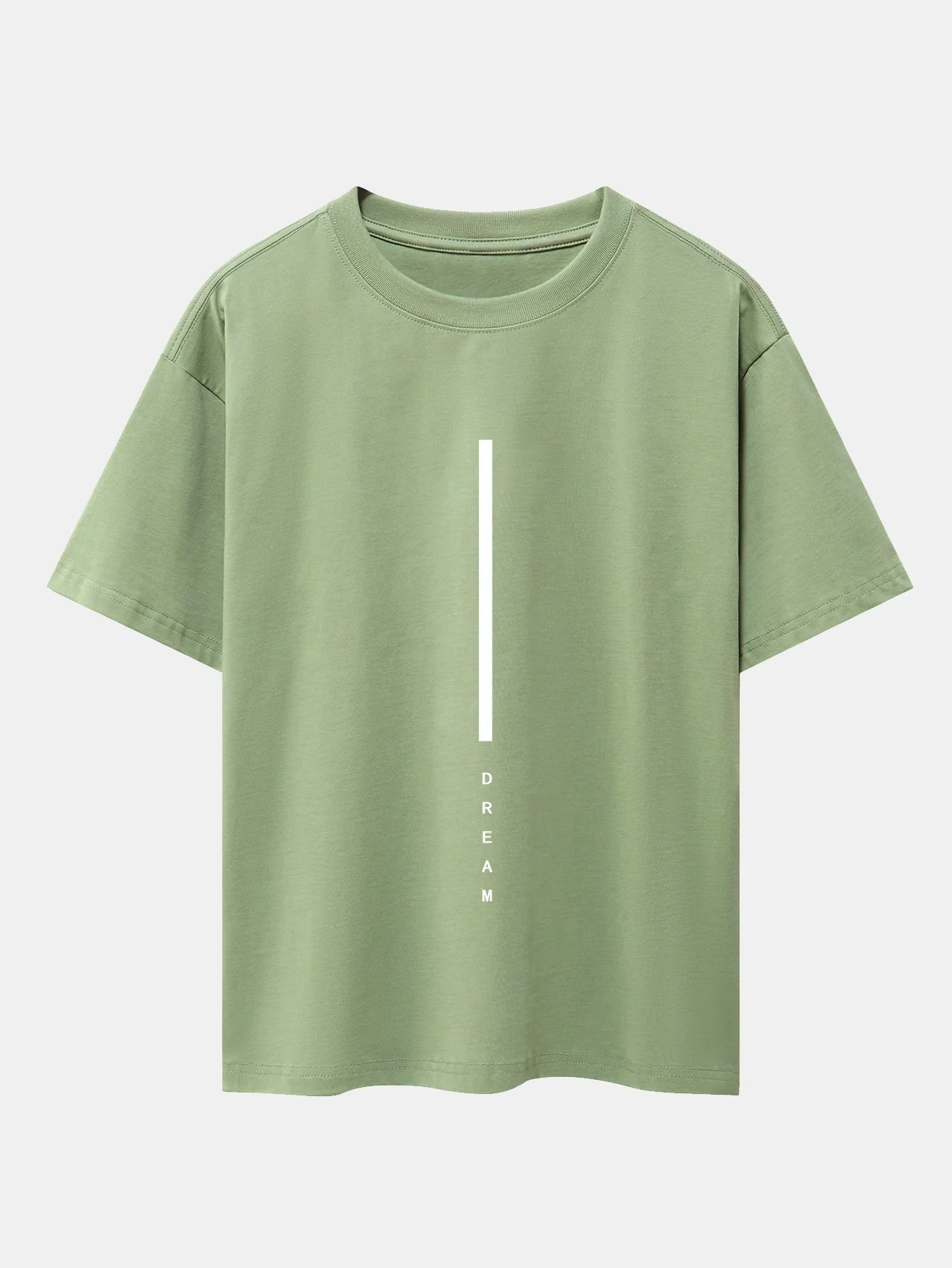 Traum Streifen Druck Drop Shoulder Oversize T-Shirt - Image 12