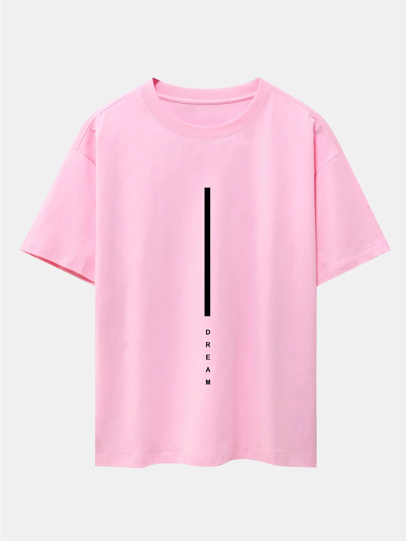 Traum Streifen Druck Drop Shoulder Oversize T-Shirt - Image 9