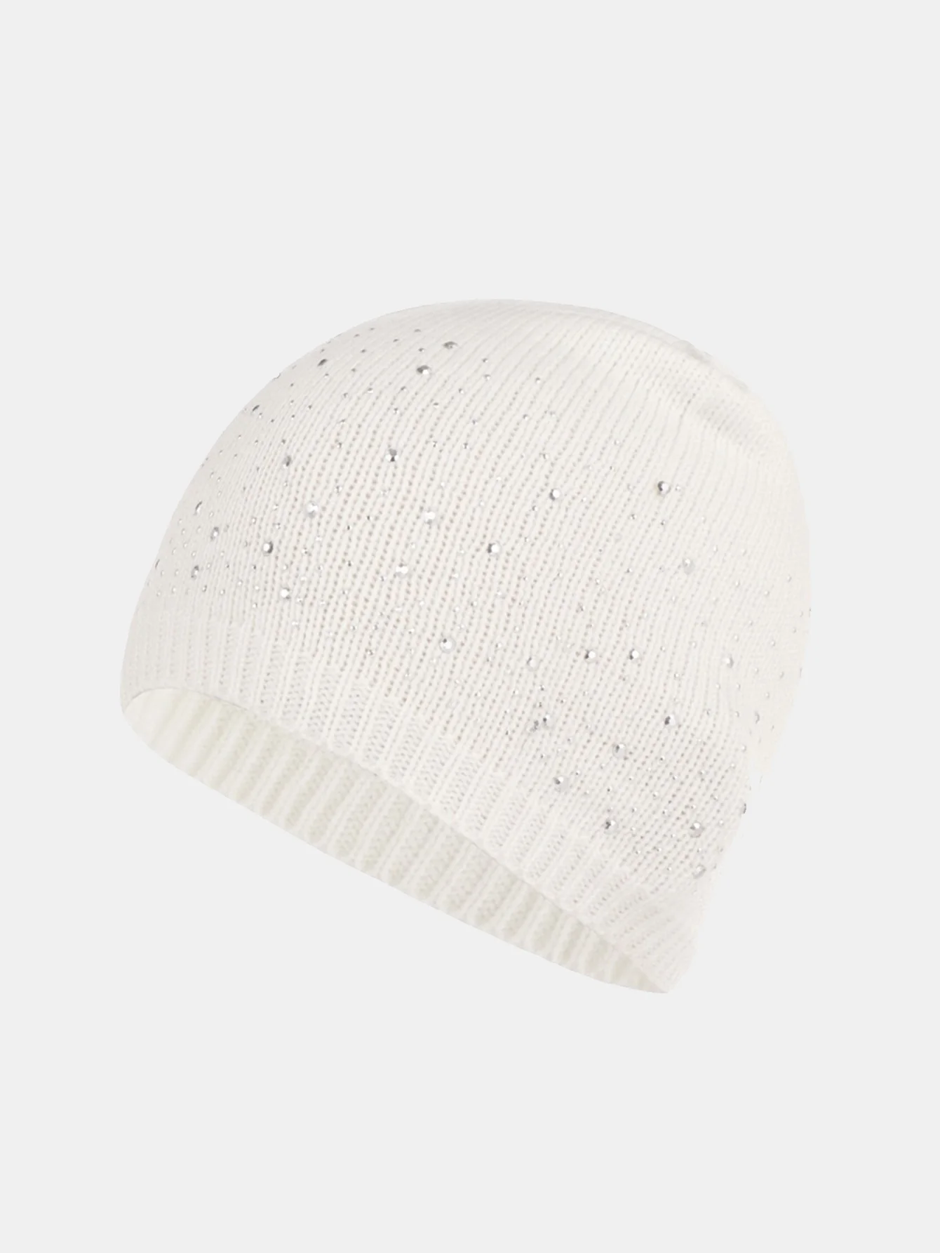 Dual-Sided Sparkling Rhinestone Fashionable Beanie Hat - Image 2