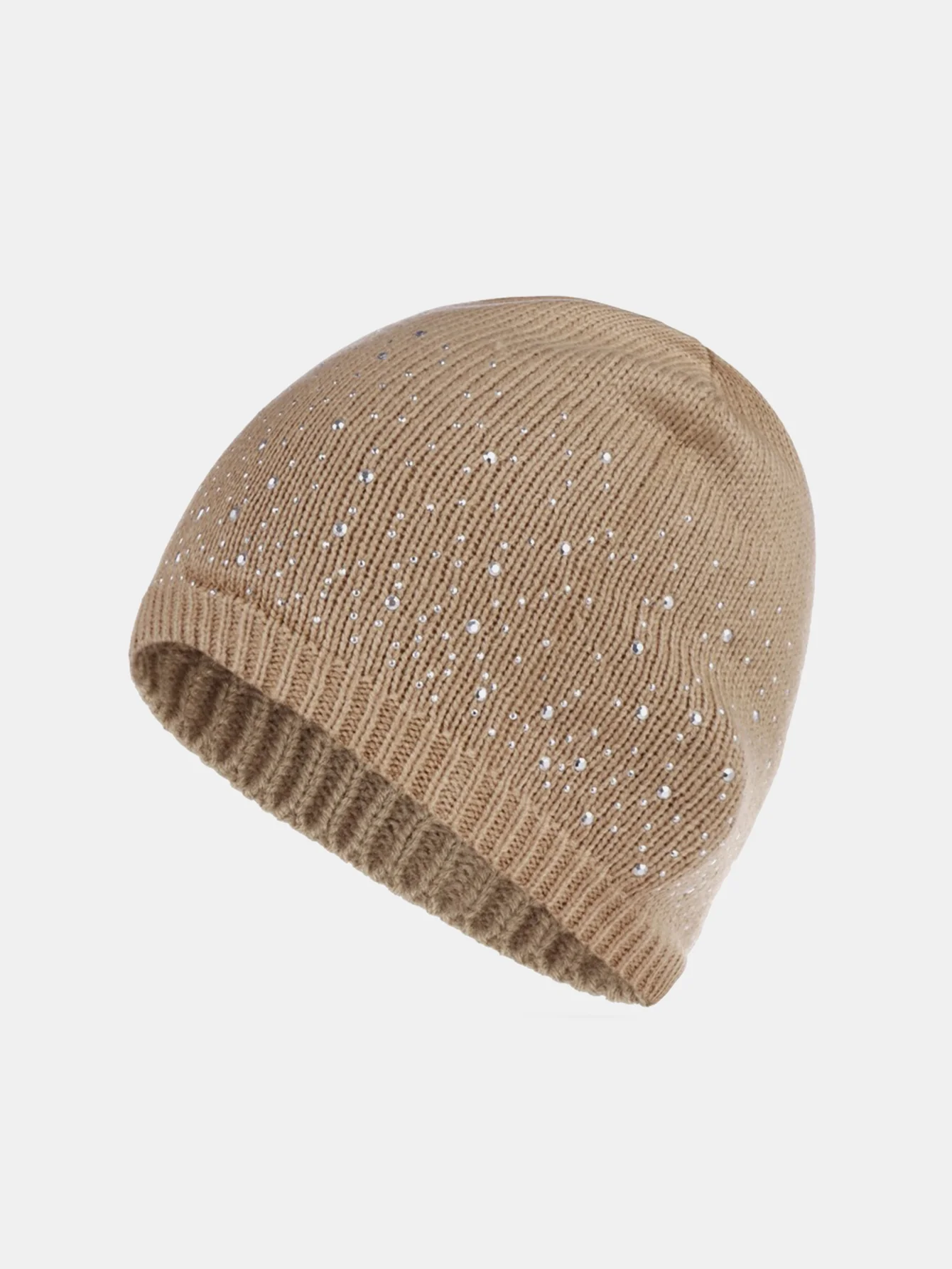 Dual-Sided Sparkling Rhinestone Fashionable Beanie Hat - Image 5