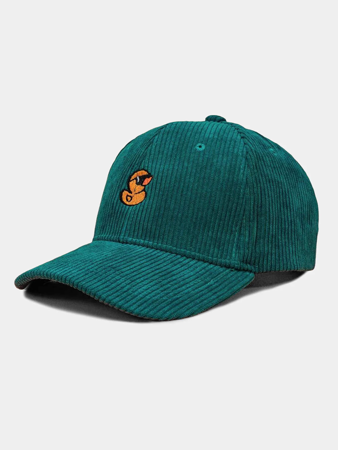 Baseballkappe aus Cord mit gestickter Ente - Image 3