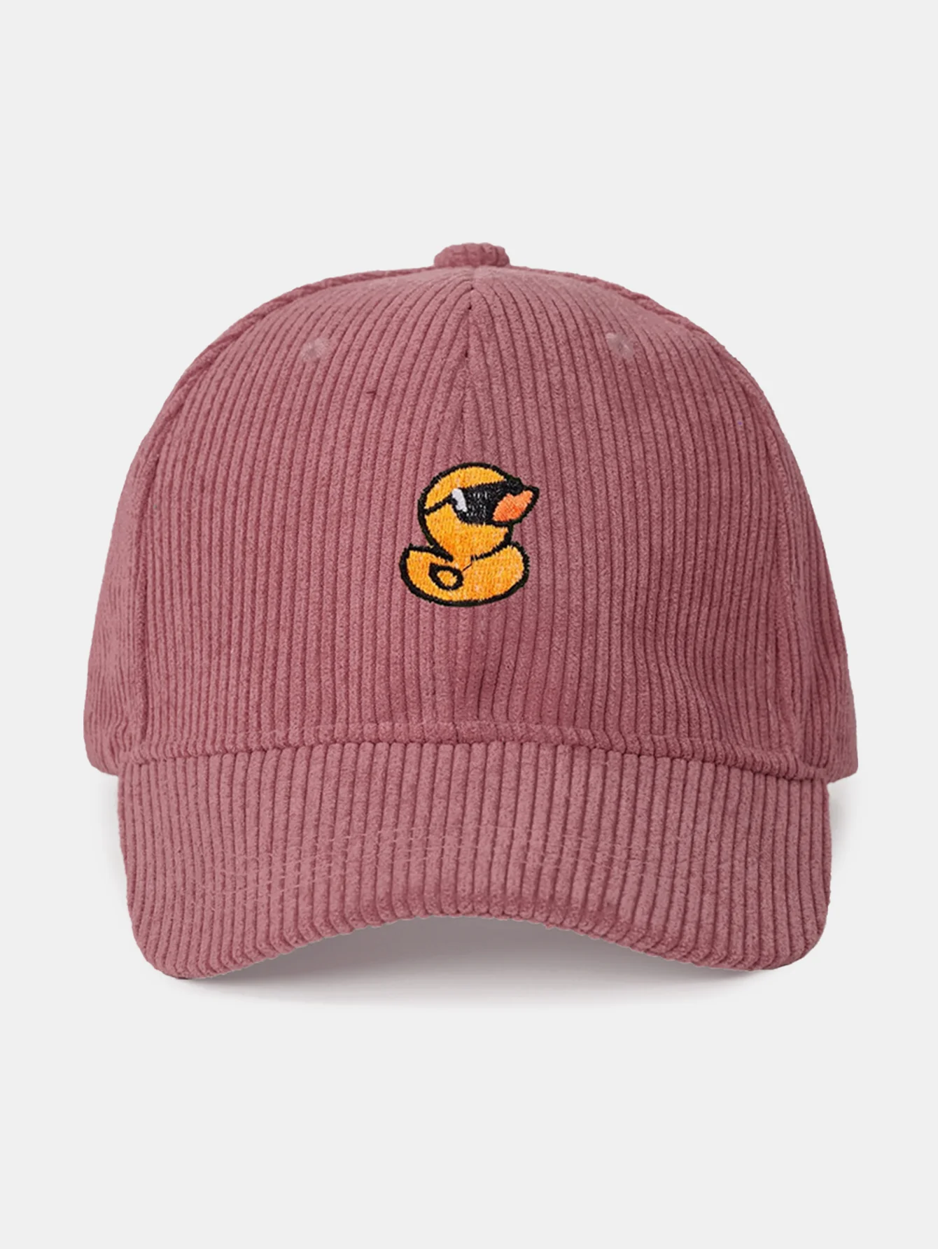 Baseballkappe aus Cord mit gestickter Ente - Image 4