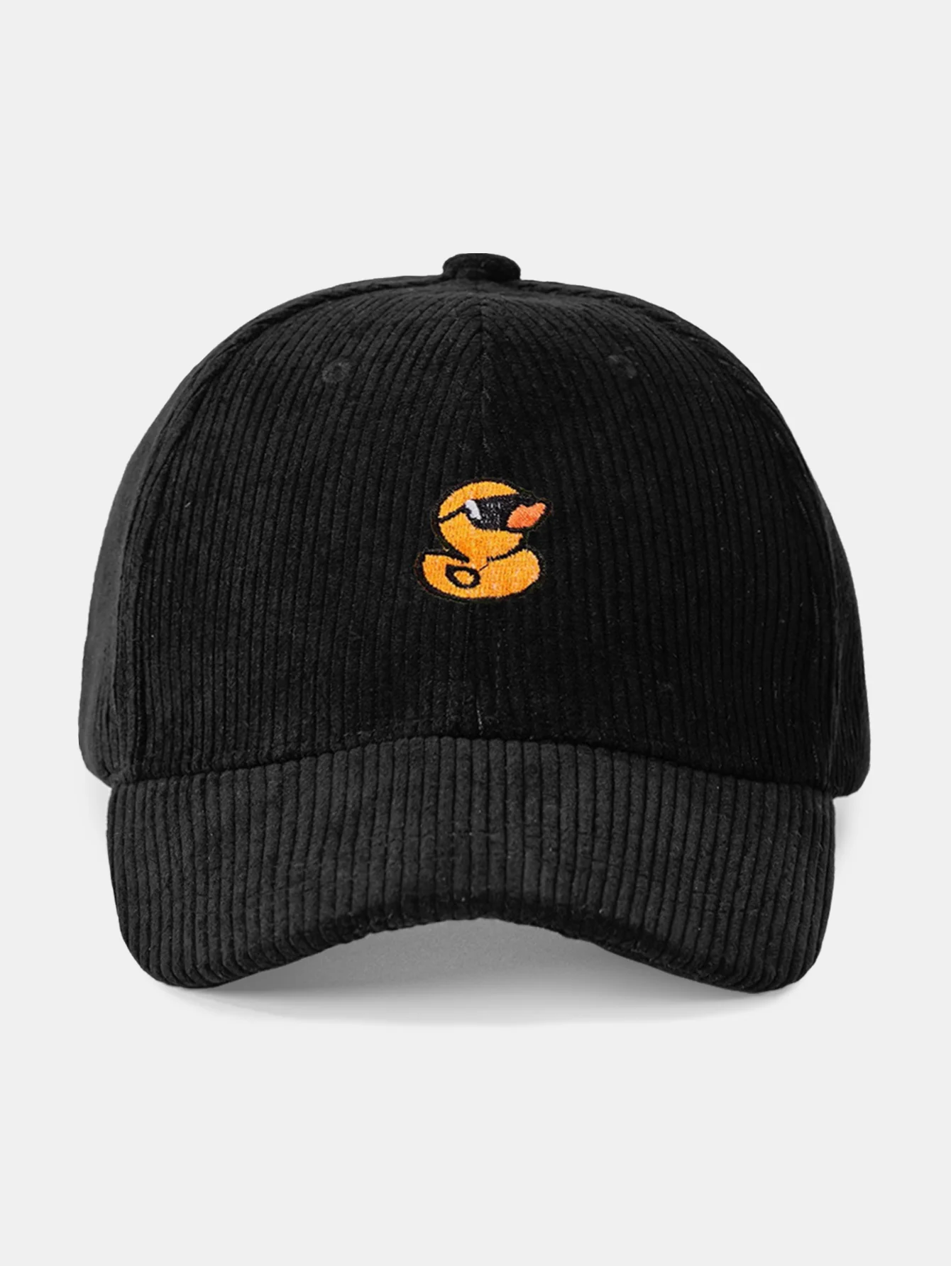 Baseballkappe aus Cord mit gestickter Ente - Image 5