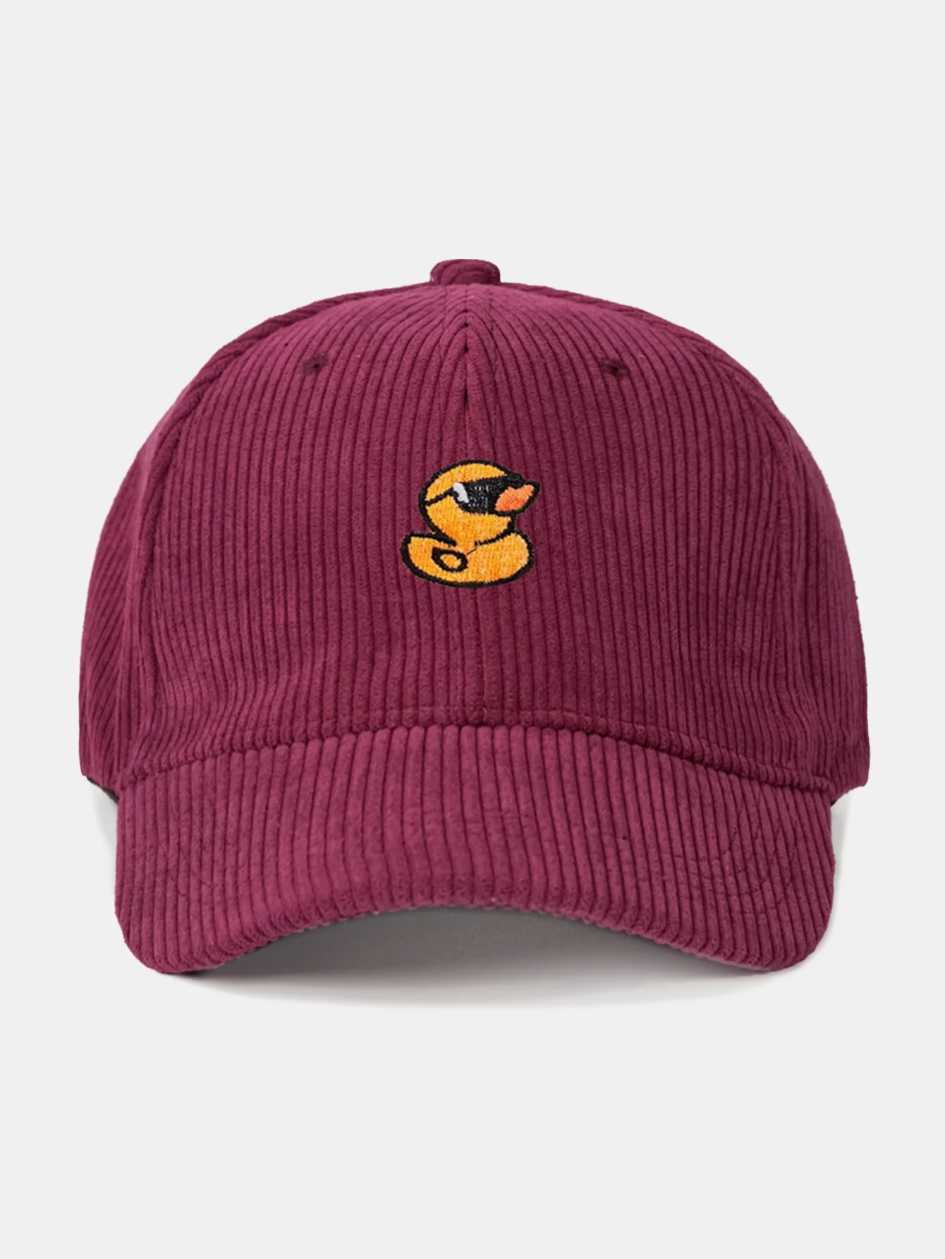 Baseballkappe aus Cord mit gestickter Ente - Image 6