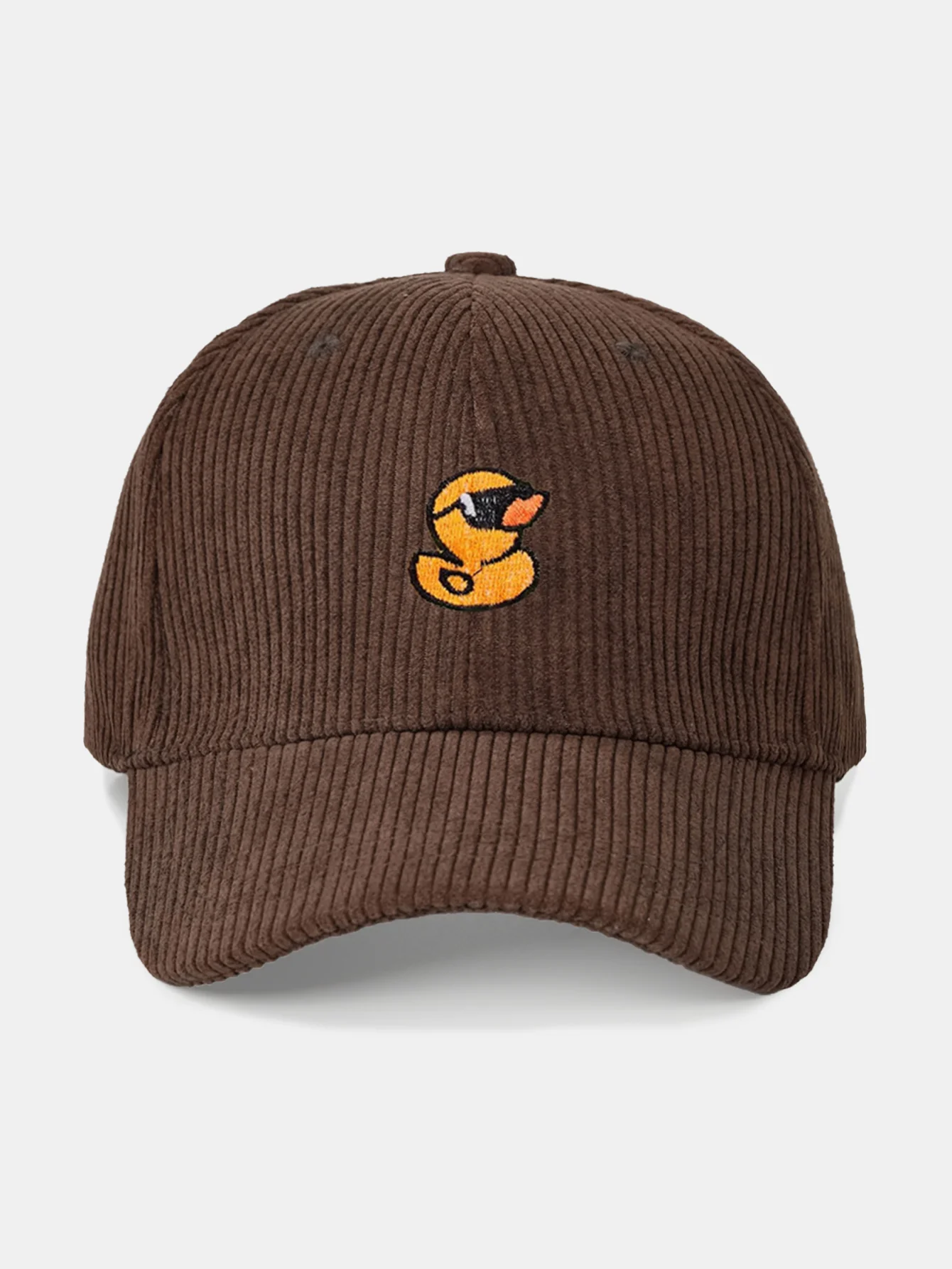 Baseballkappe aus Cord mit gestickter Ente - Image 7