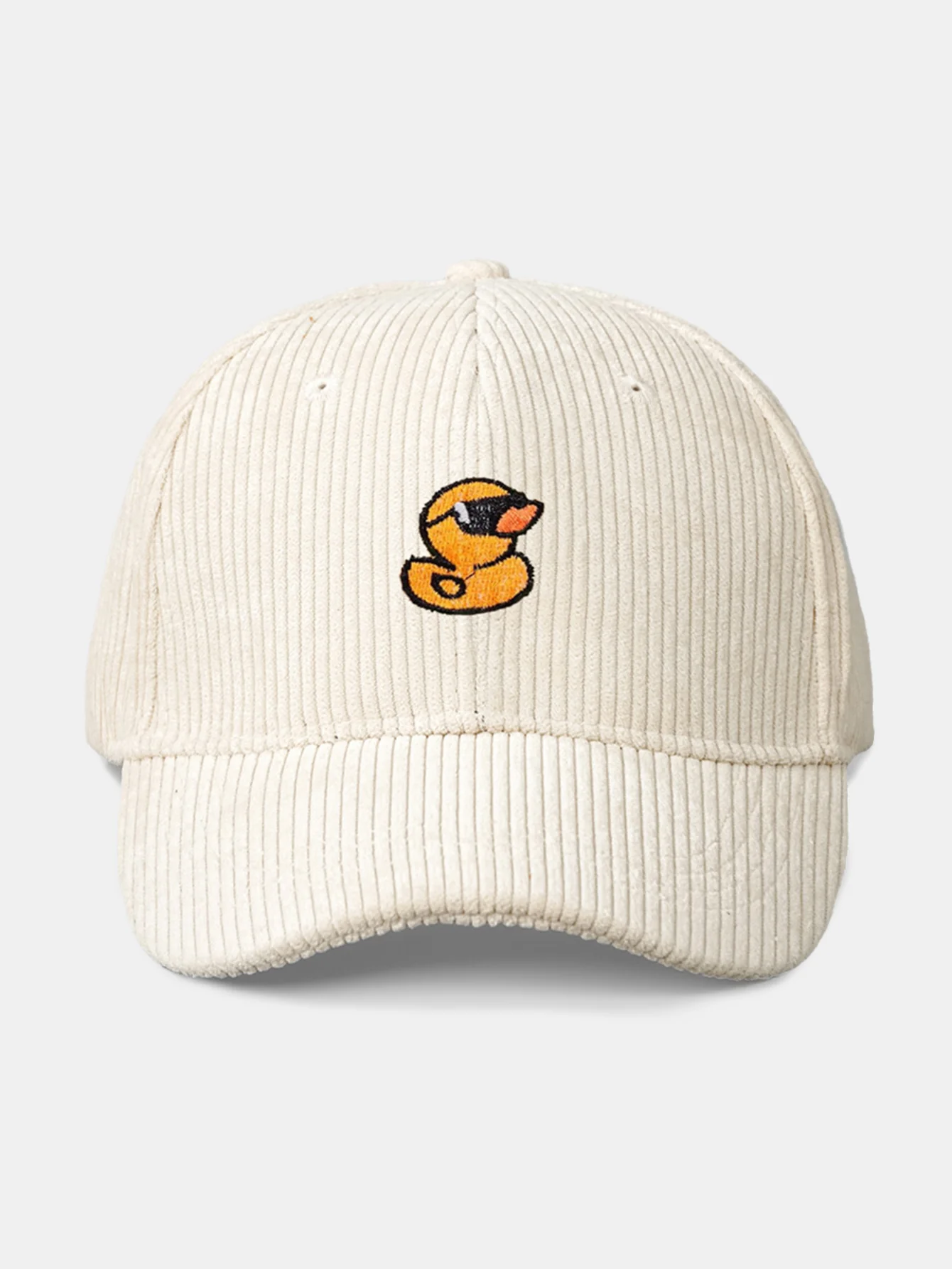 Baseballkappe aus Cord mit gestickter Ente - Image 9
