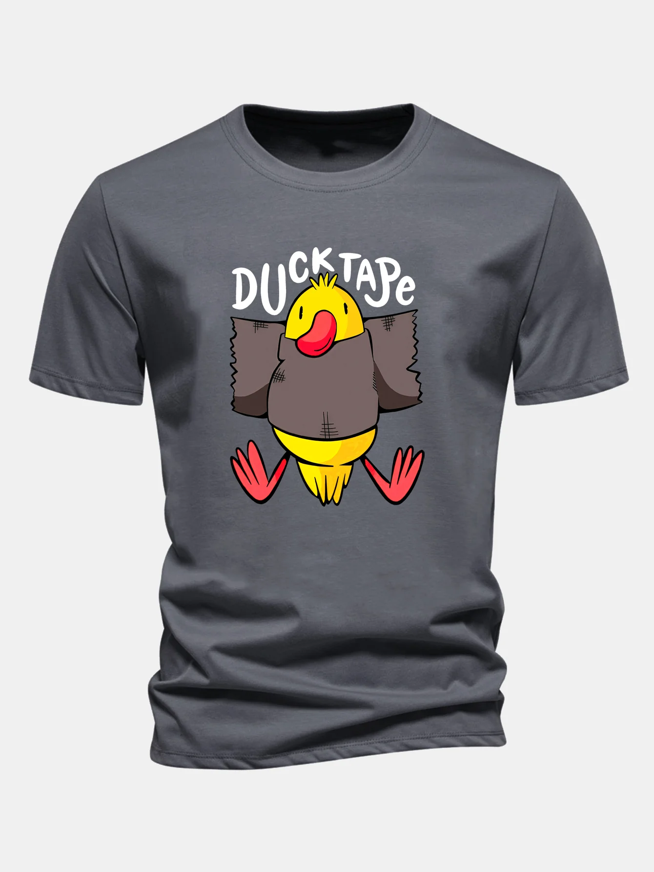 Duck Tape Print Cotton T-Shirt - Image 11