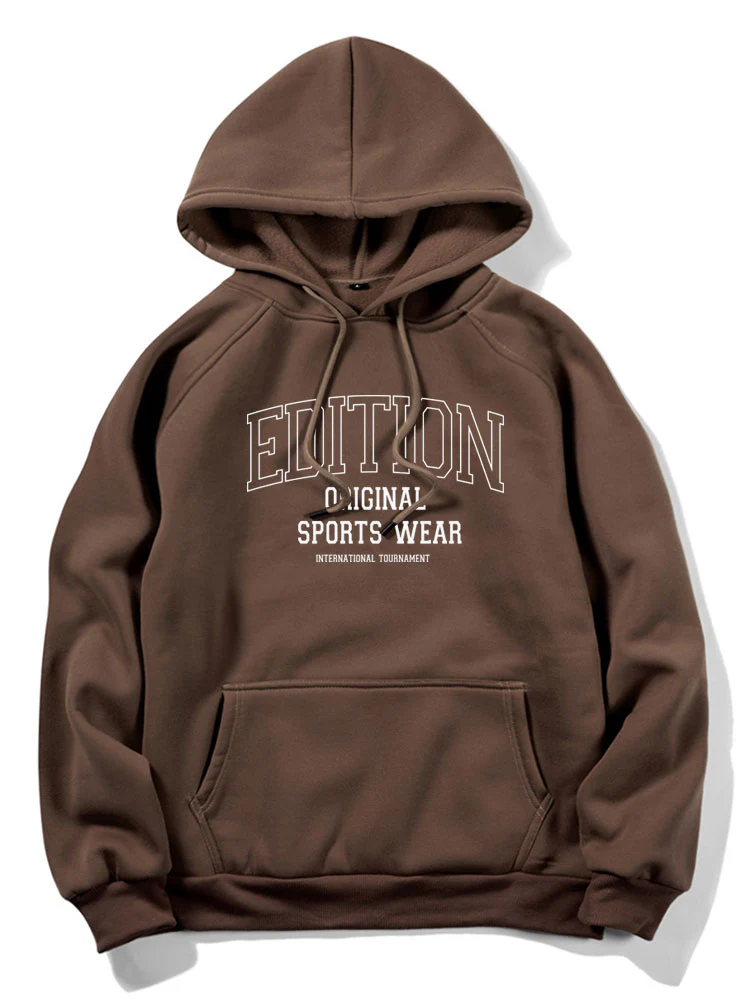Edition Brief Druck Kapuzenpullover - Image 3