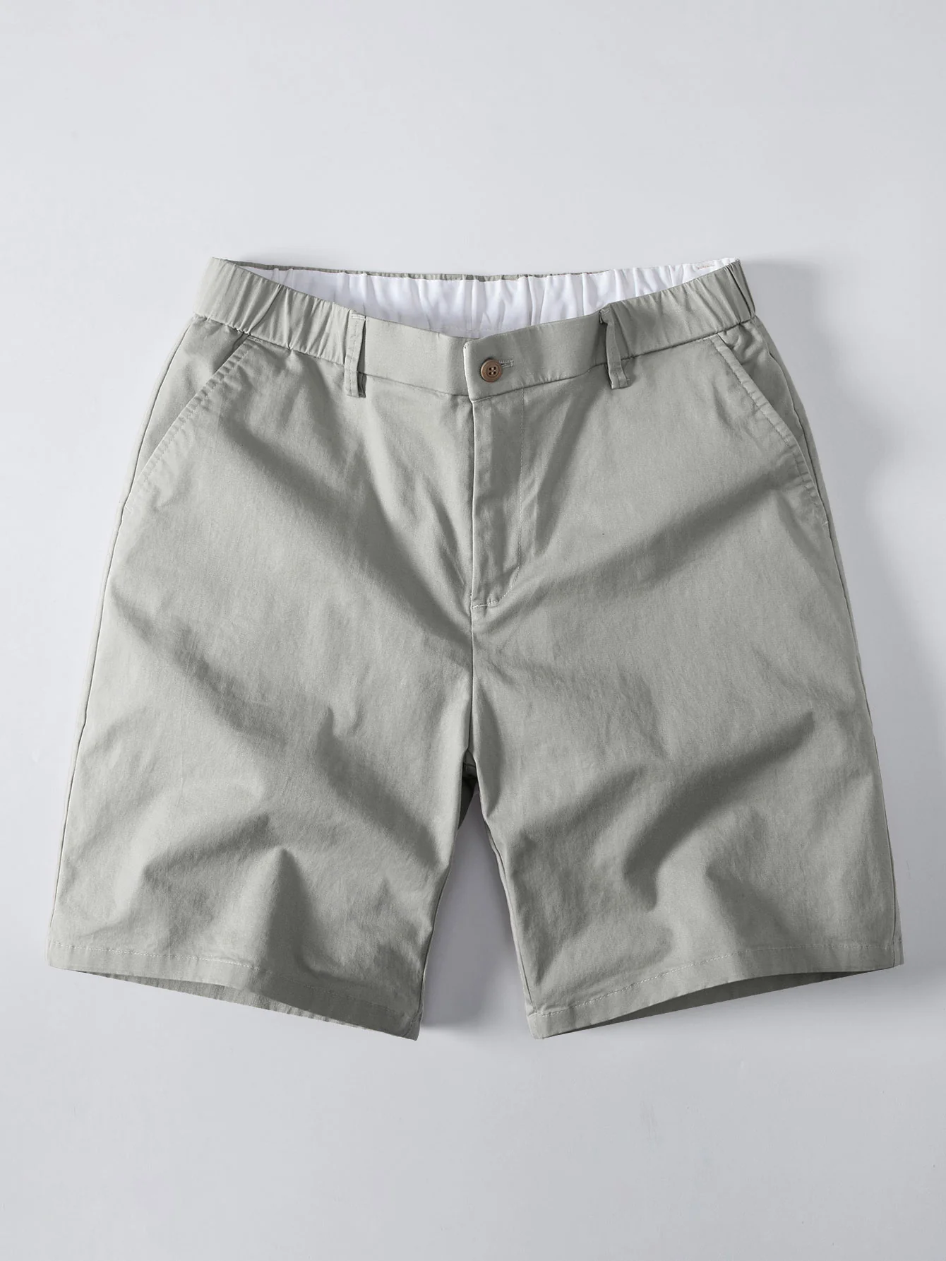 Elastic Waist Chino Shorts - Image 11