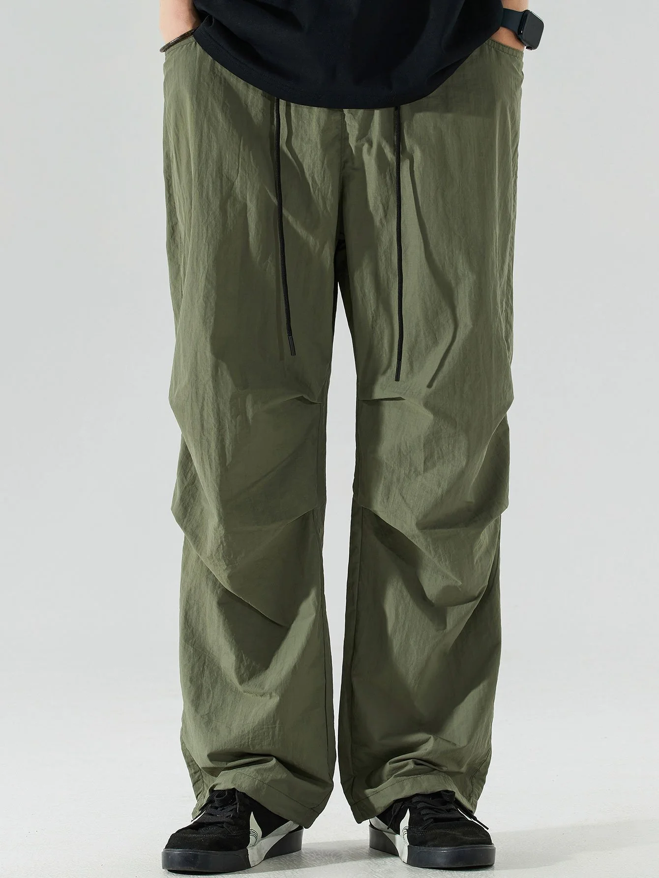 Elastische Taillen-Parachute-Hosen - Image 11