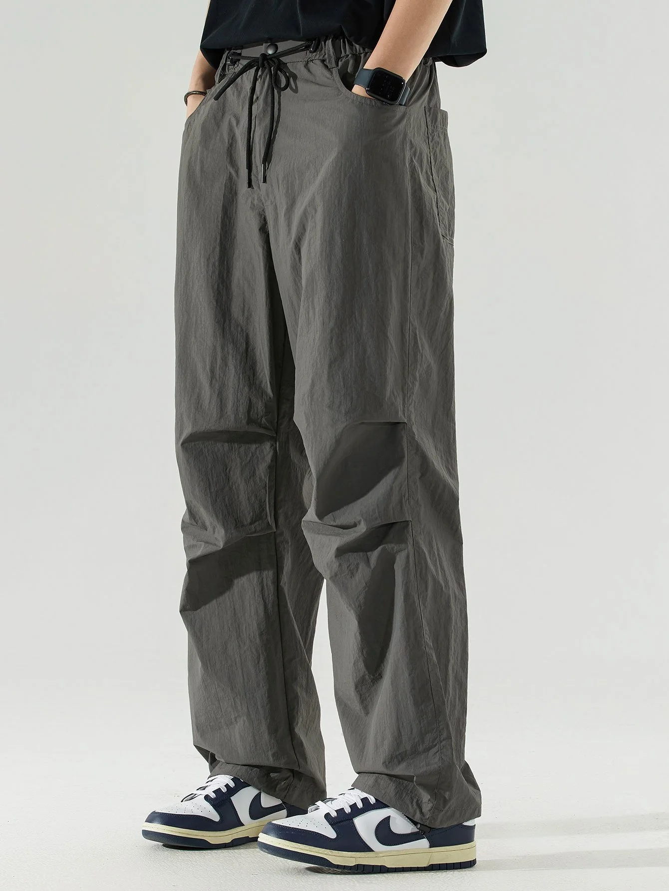 Elastische Taillen-Parachute-Hosen - Image 13