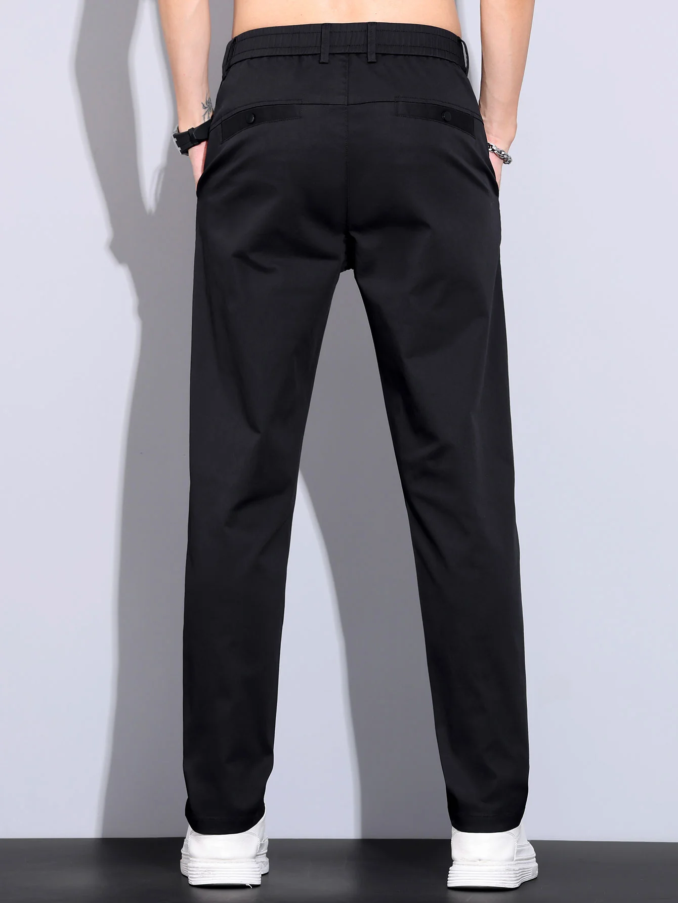 Elastische Taille Gerade Bein Hose - Image 14
