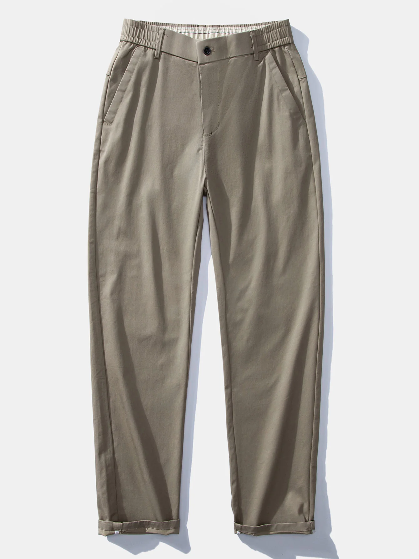 Elastische Taille Gerade Bein Hose - Image 3