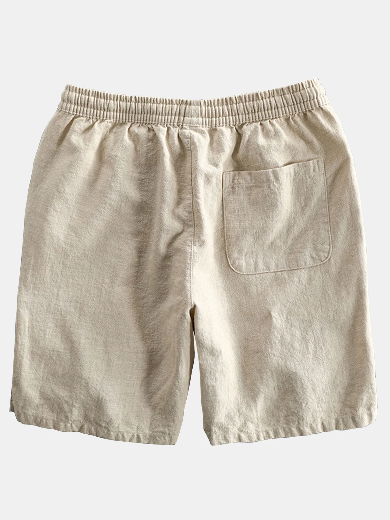 Elefanten Geometrischer Druck Hemd & Leinen Baumwoll Mischgewebe Kordelzug Shorts - Image 17