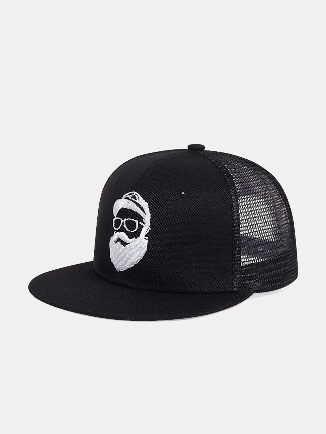 Bestickte Baseballkappe mit Netz und bärtigem Mann - Image 2