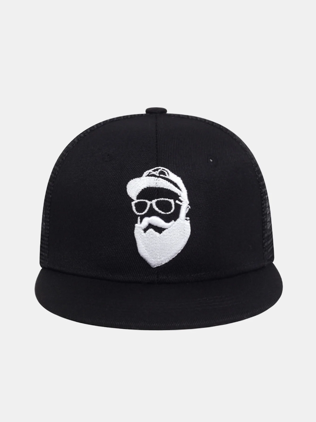 Bestickte Baseballkappe mit Netz und bärtigem Mann - Image 4