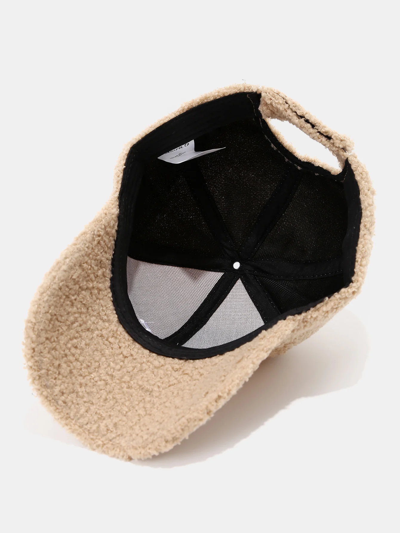 Embroidered Letter Pattern Plush Baseball Cap - Image 5