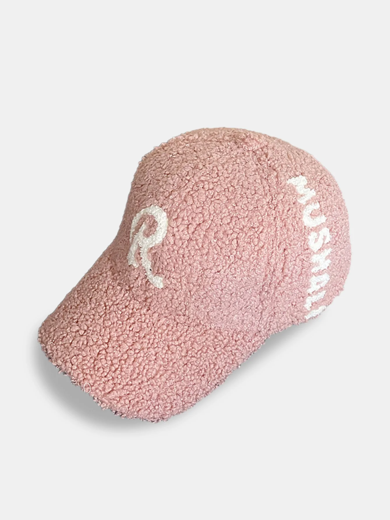 Bestickte R Dekoration Plüsch Warme Baseballkappe - Image 3