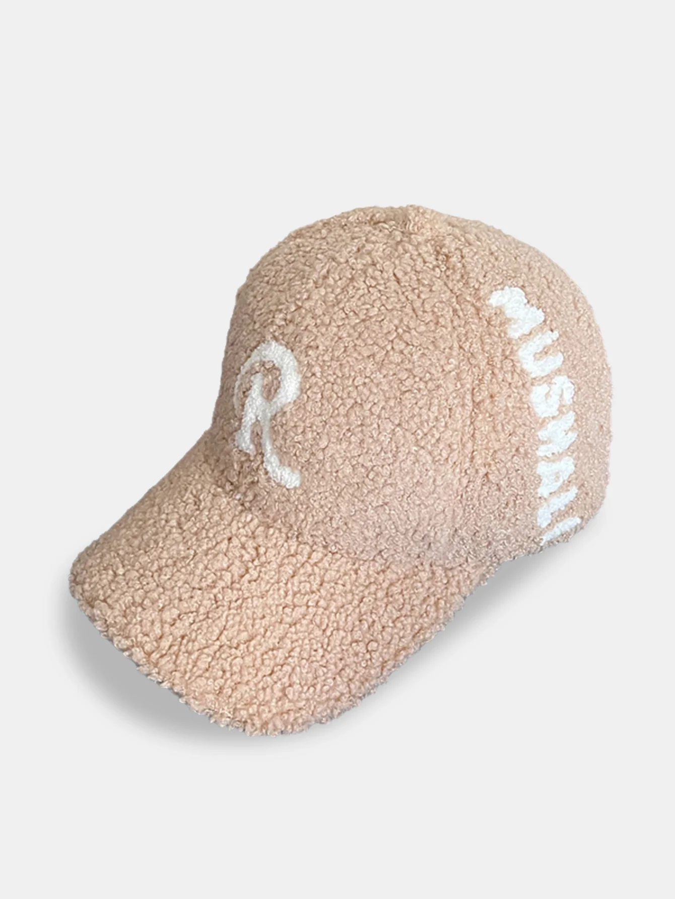 Bestickte R Dekoration Plüsch Warme Baseballkappe - Image 5